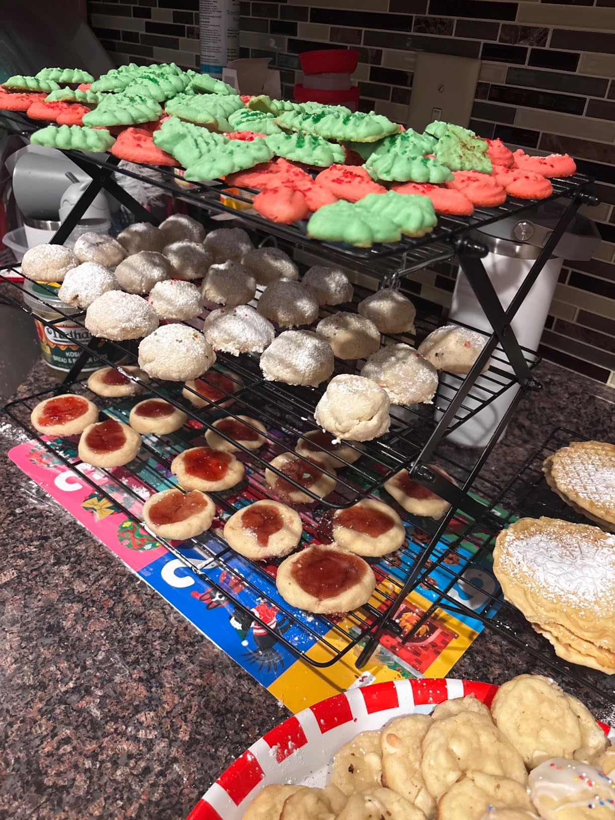 4-Tier Collapsible Cooling Rack For Baking - Expandable & Foldable Cookie Cooling Wire Rack - Premium Quality & Sturdy Legs customer photo 2