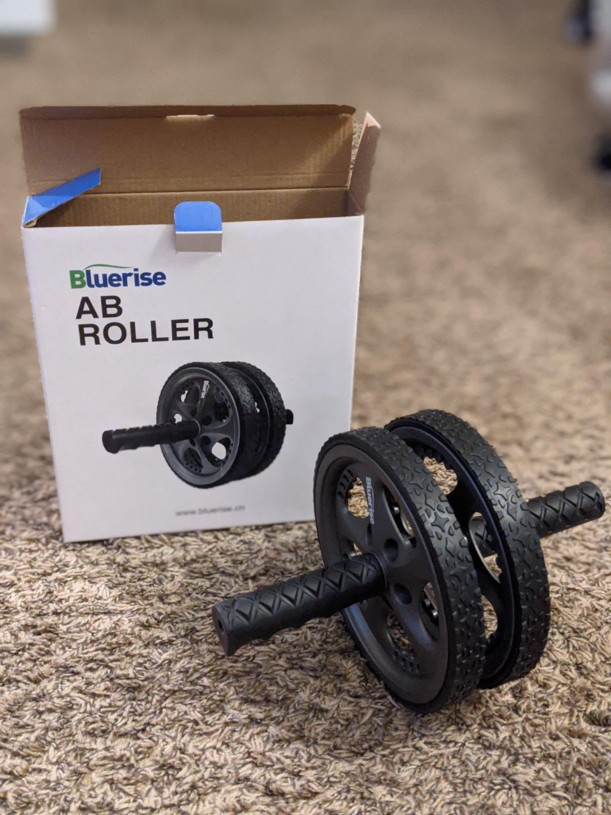 BLUERISE Ab Roller Wheel 2 Types Ab Roller No Noise Ab Wheel Easy to Assemble Home Workout Equipment Portable Abs Workout Equipment for Home customer photo 2