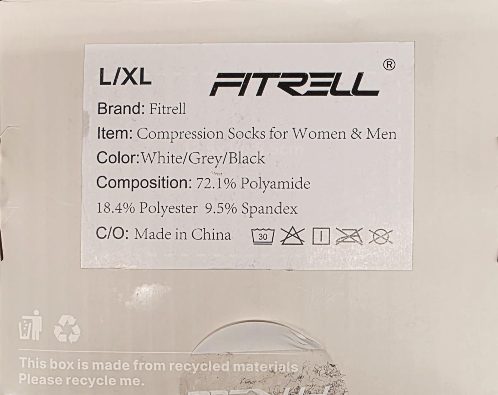 FITRELL 3 Pairs Compression Socks for Women and Men 20-30mmHg - Circulation Support Socks customer photo 2
