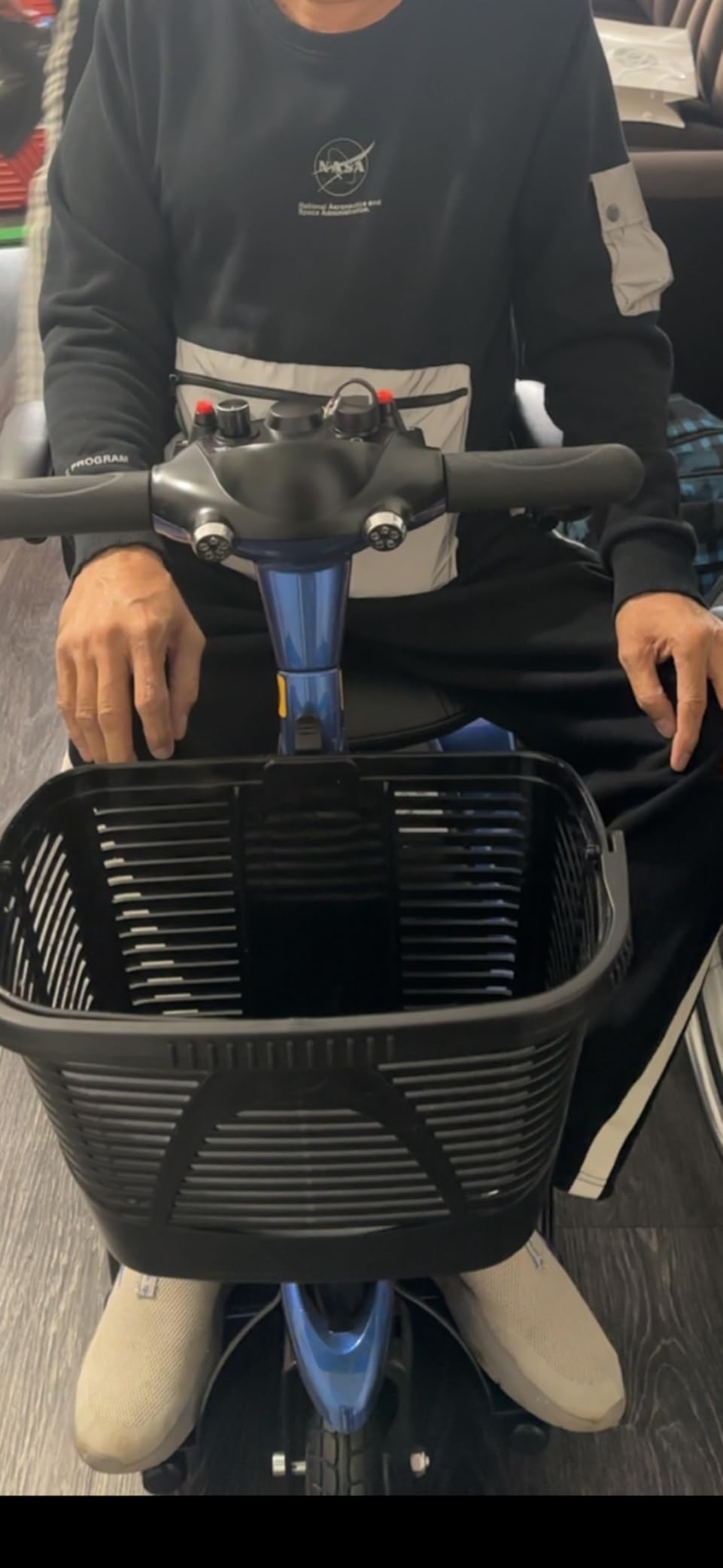Vive 3 Wheel Mobility Scooter - Electric Powered Mobile Wheelchair Device for Adults - Folding, Collapsing and Compact for Travel - Long Range Power Extended Battery with Charger and Basket Included customer photo 1