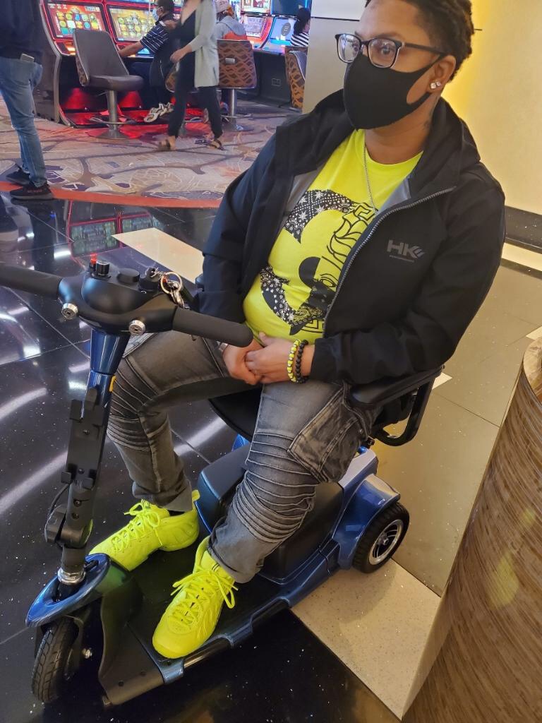 Vive 3 Wheel Mobility Scooter - Electric Powered Mobile Wheelchair Device for Adults - Folding, Collapsing and Compact for Travel - Long Range Power Extended Battery with Charger and Basket Included customer photo 2