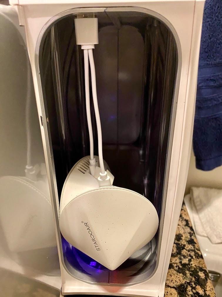 PhoneSoap XL (HomeSoap) UV Llight Sanitizer | 360° UV Sanitizing Box & Charger | Large Capacity | Sanitizes Tablets, Baby Bottles, Remotes, Toys & More (Black) customer photo 2