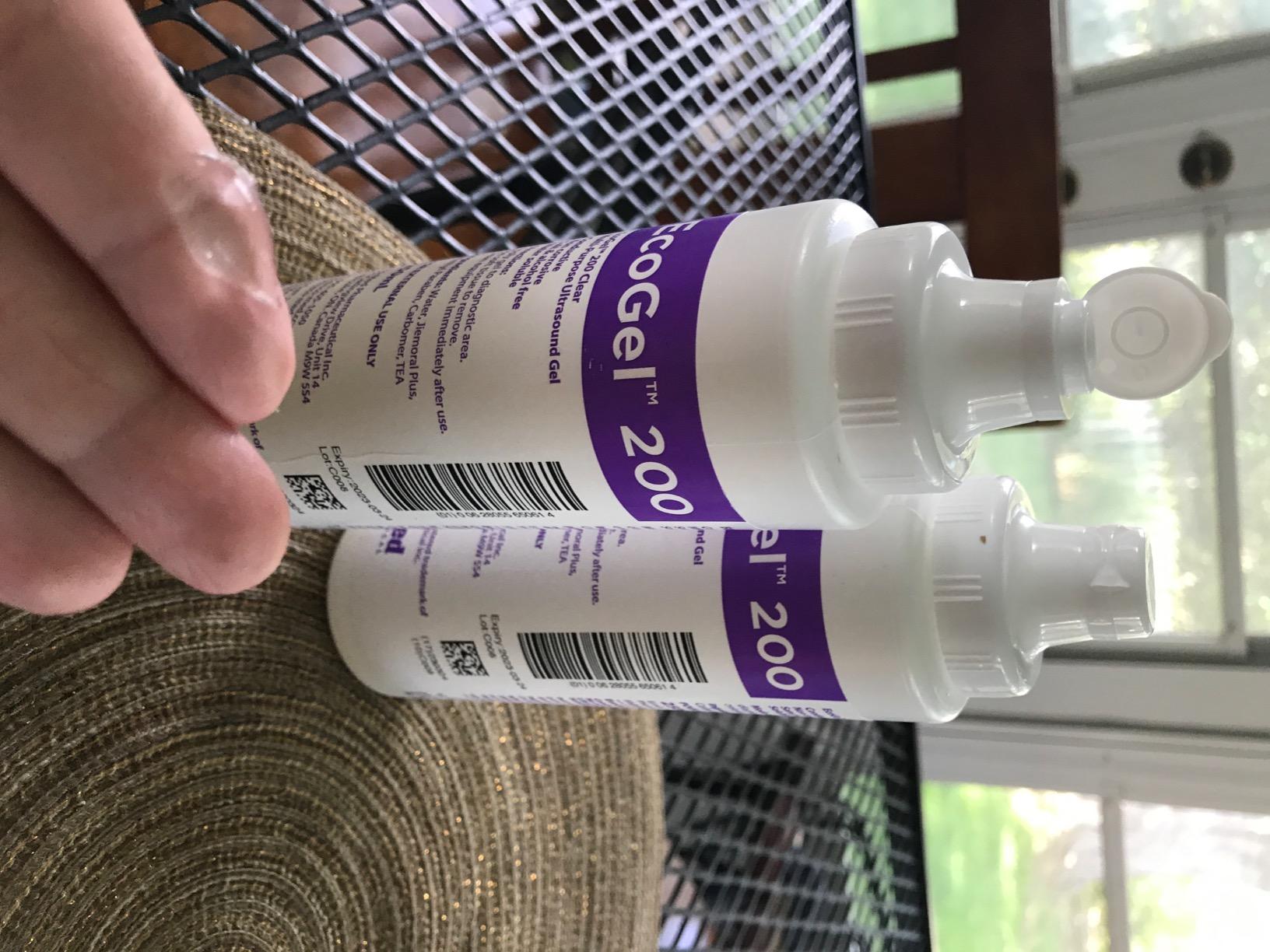Ultrasound Gel for Medical Imaging, TENS Units & Baby Dopplers, 8.45 fl oz - Non-Greasy, Unscented, Hypoallergenic - Medical Grade Therapy - 2 x 8.45 fl oz (250mL) customer photo 2