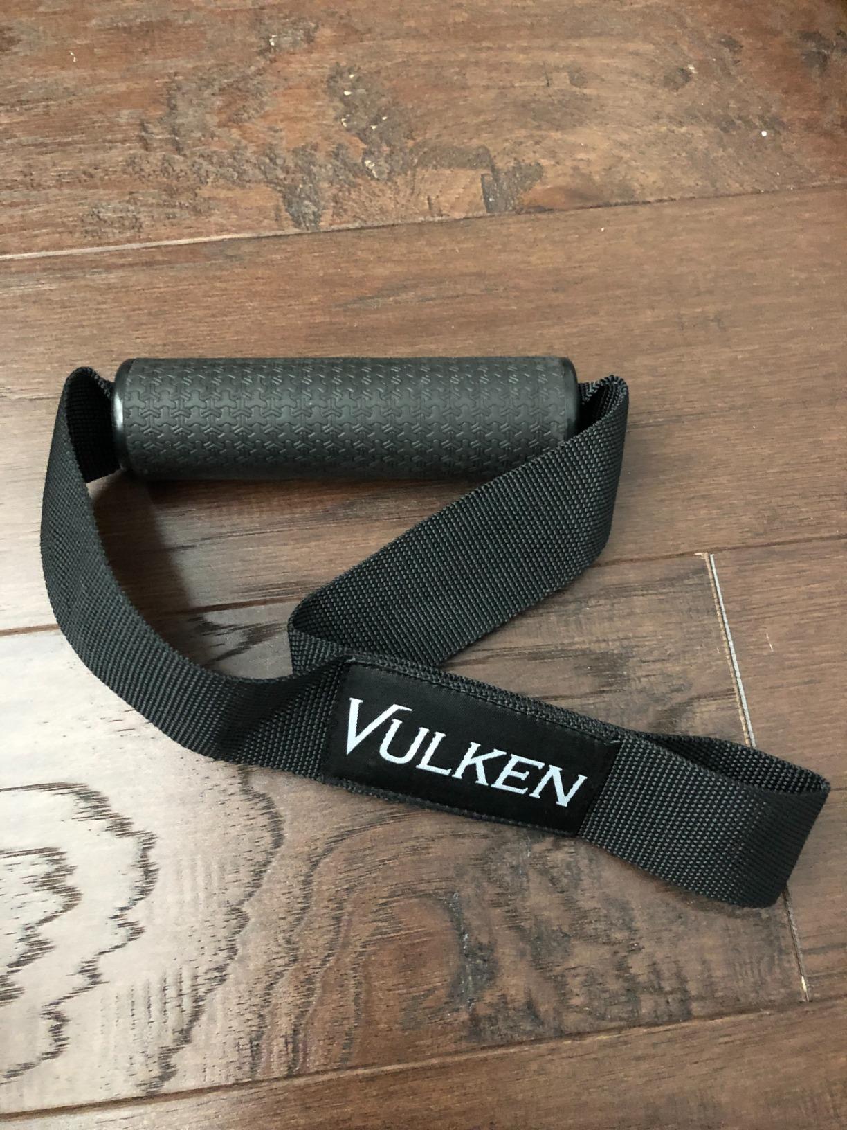 Vulken Wooden Gymnastic Rings with Adjustable Numbered Straps. 1.1