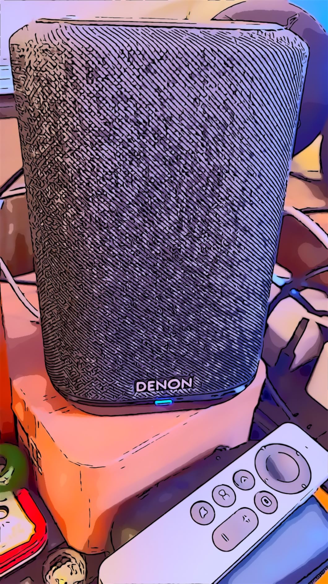 Denon Home 150 Wireless Smart Speaker - Compact Design, Wi-Fi & Bluetooth, HEOS Built-in, Alexa Built-in, Siri & AirPlay 2, Spotify Connect, Multi-Room Support, Black customer photo 2