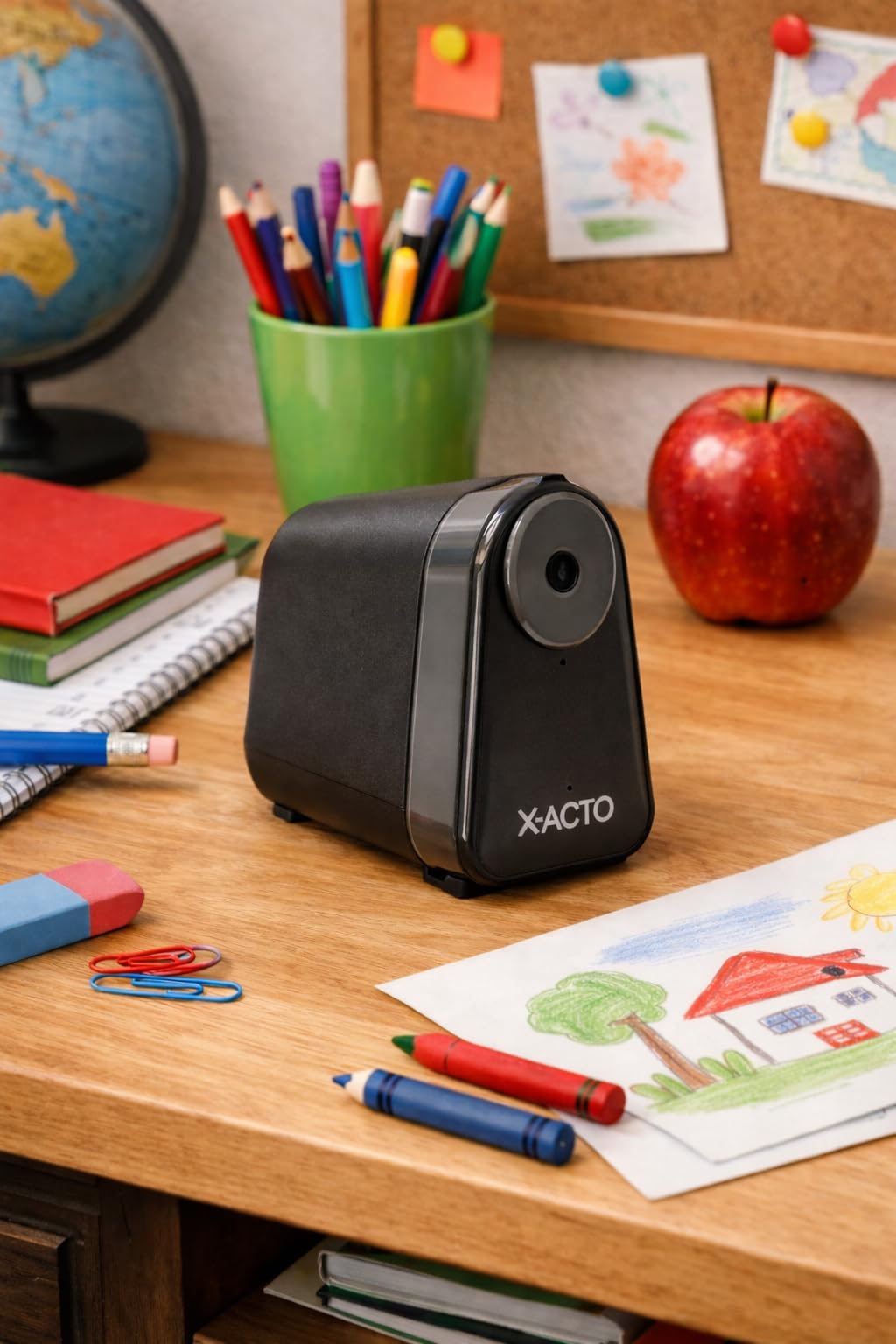 X-ACTO Pencil Sharpener, Mighty Mite Electric Pencil Sharpener, With Pencil Saver, SafeStart Motor, Black, 1 Count - Home, Office, School, Teacher Supplies customer photo 1
