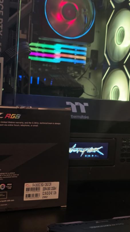 G.SKILL Trident Z RGB Series DDR4 RAM (XMP) 64GB (2x32GB) 3600MT/s CL18-22-22-42 1.35V Intel AMD Desktop Computer Memory U-DIMM customer photo 1