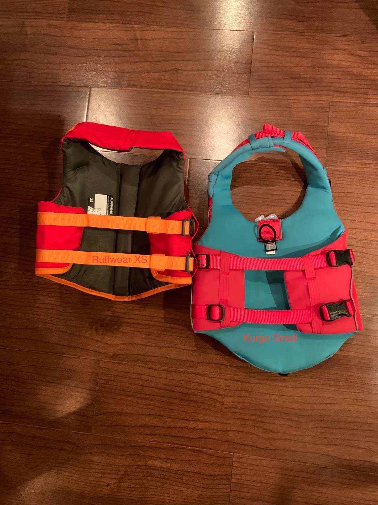 Kurgo Surf n' Turf Dog Life Jacket - Flotation Life Vest for Swimming and Boating - Dog Lifejacket with Rescue Handle and Reflective Accents - Machine Washable - Red/Blue, Medium customer photo 1