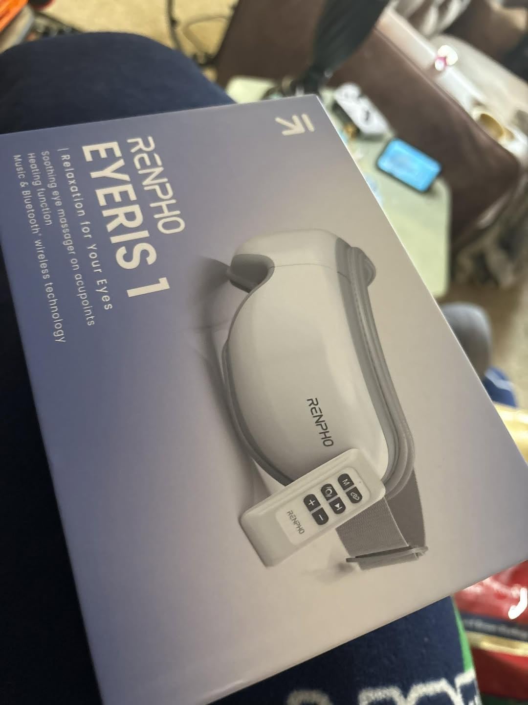 RENPHO Eye Massager with Heat, Mothers Day Birthday Gifts for Women, Her, Men, Him, FSA Eligible HSA Items Lists, Sleep Mask with Remote Compress, Head Massager for Migraine Relief Stye Eye Eyeris 1 customer photo 1
