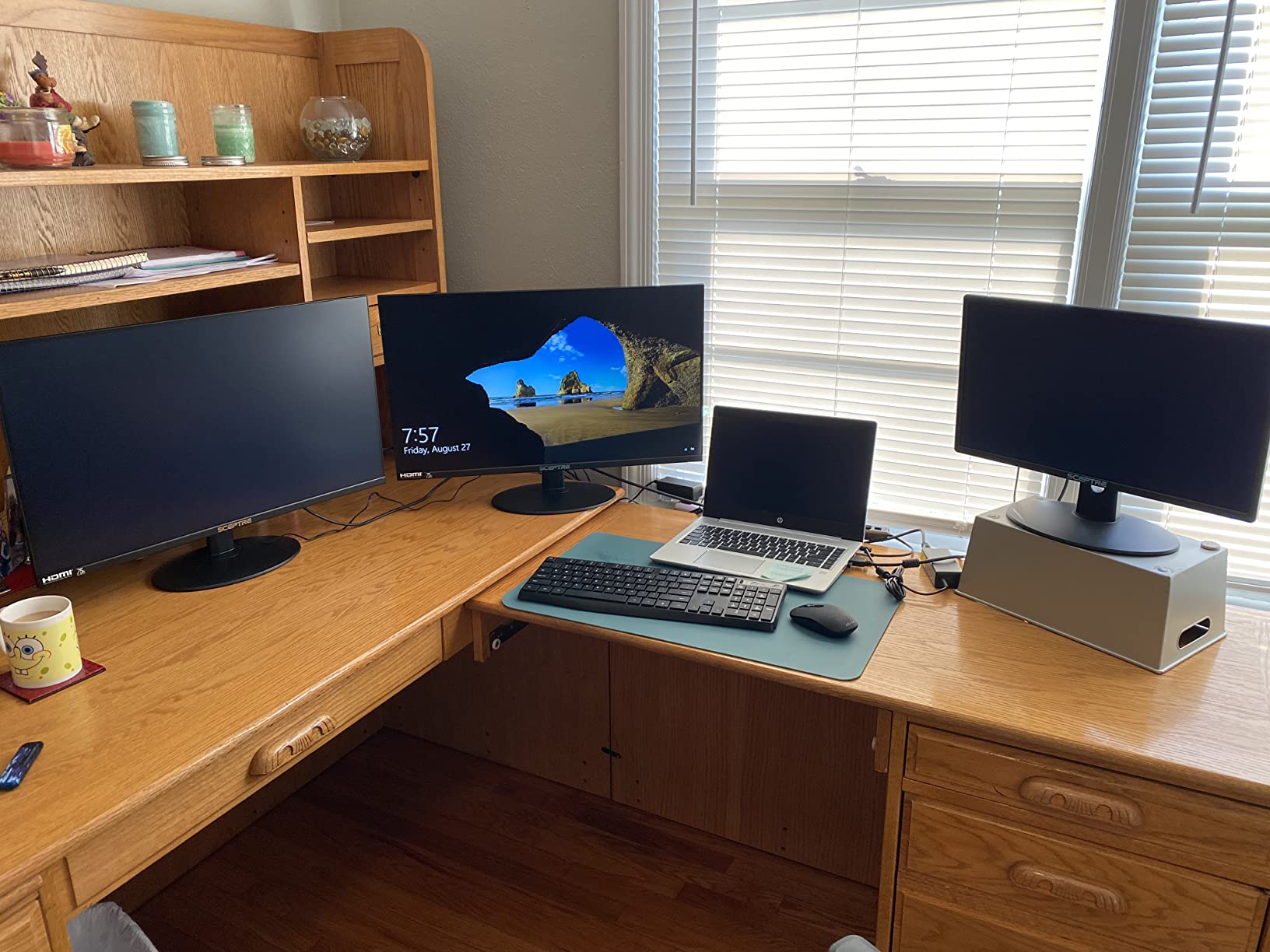 Sceptre IPS 27-Inch Business Computer Monitor 1080p 75Hz with HDMI VGA Build-in Speakers, Machine Black 2020 (E275W-FPT) customer photo 2