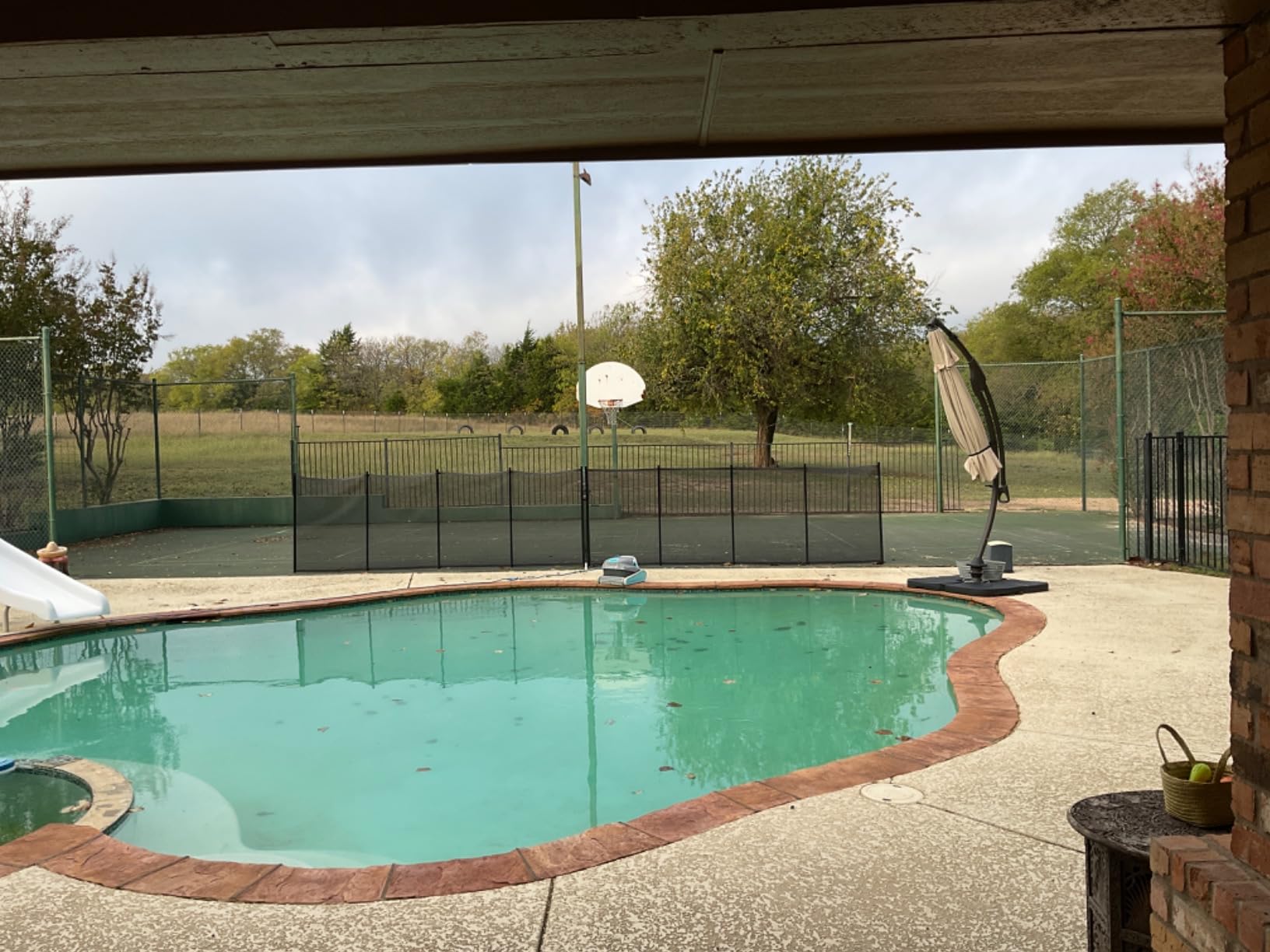 Pool Fence, 4FT x 48FT DIY Pool Fences for Inground Pools, Removable Child Safety Pool Fencing, Swimming Pool Fence in Ground for Kids Safety, Black Pool Mesh to Protect Kids customer photo 2