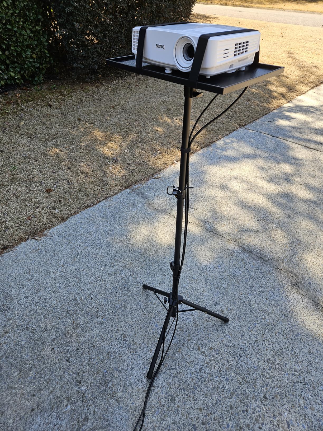 AMADA Projector Stand, Laptop Stand with Adjustable Height 22 to 36 inch, Heavy Duty Projector Mount as DJ Racks, Portable Projector Tripod Stand, Tall Floor Stand for Office, Home, Stage or Studio customer photo 2