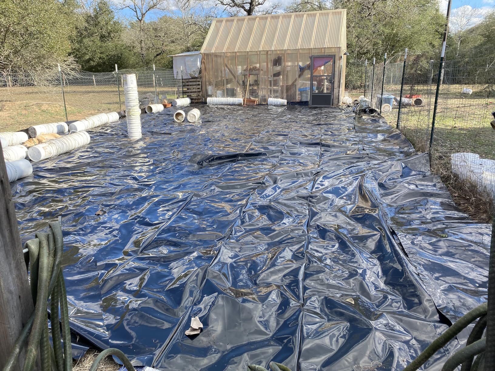 Farm Plastic Supply - Black Plastic Sheeting - 10 mil - (20' x 100') - Black Plastic Tarp, Polyethylene Vapor Barrier Plastic Sheeting, Painters Tarp, Roll of Heavy Duty Plastic customer photo 1