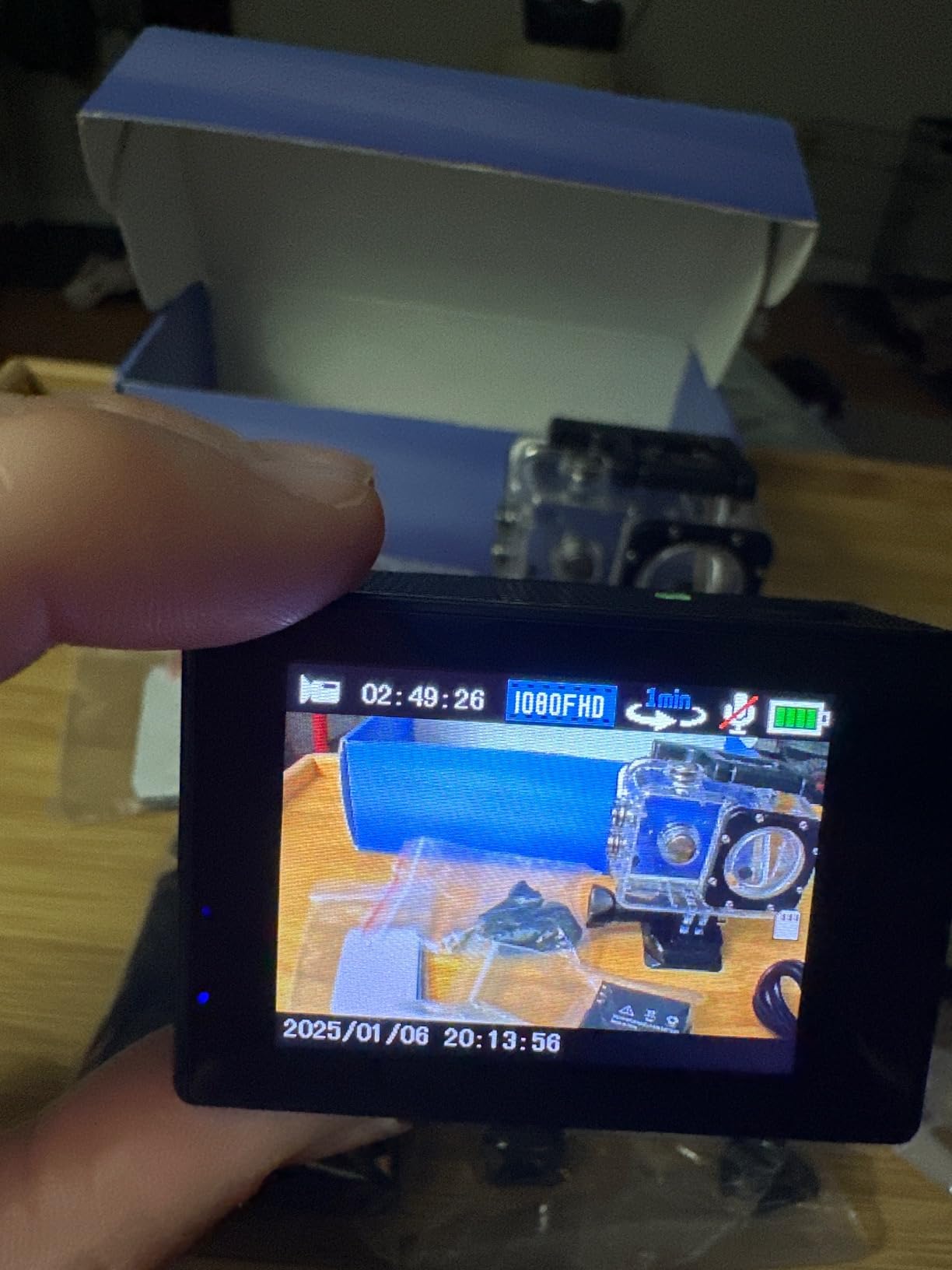 Action Camera FHD 1080P 12MP, 98FT/30M Underwater Waterproof Camera with 2 Batteries, Wide Angle Sports Camera with Accessories Kit Suitable for Helmet, Bicycle, etc. customer photo 2