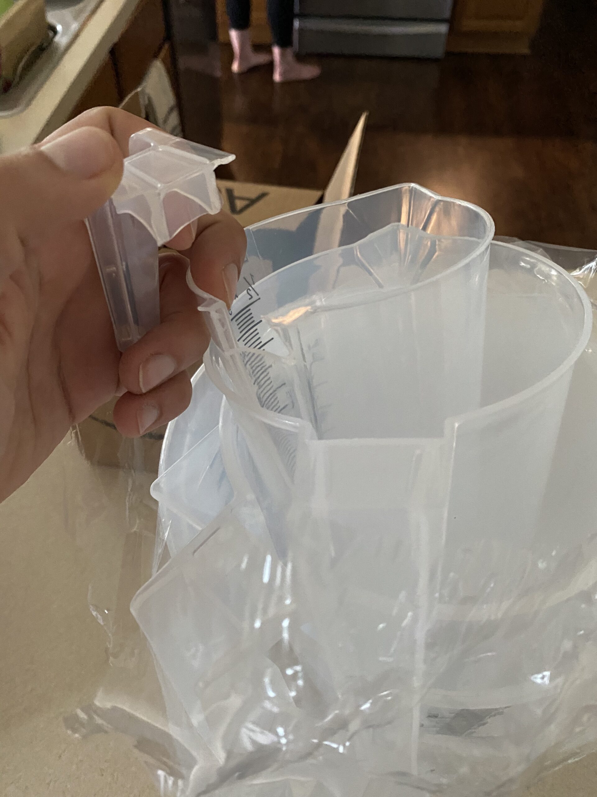 TCP Global 2 Liter (2000ml) Plastic Graduated Measuring and Mixing Pitcher (Pack of 4) - Holds Over 2 Quarts (64oz) - Pouring Cup, Measure & Mix Paint, Resin, Epoxy, Kitchen Cooking Baking Ingredients customer photo 2