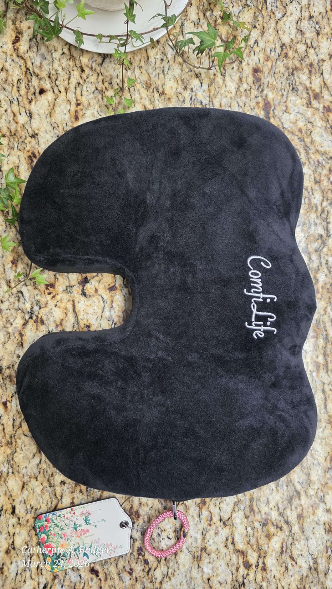 ComfiLife Premium Gel & Memory Foam Seat Cushion - Doctor Recommended Office Chair Cushion, Car Seat Cushion - Chair Cushions for Back & Sciatica Pain Relief customer photo 1