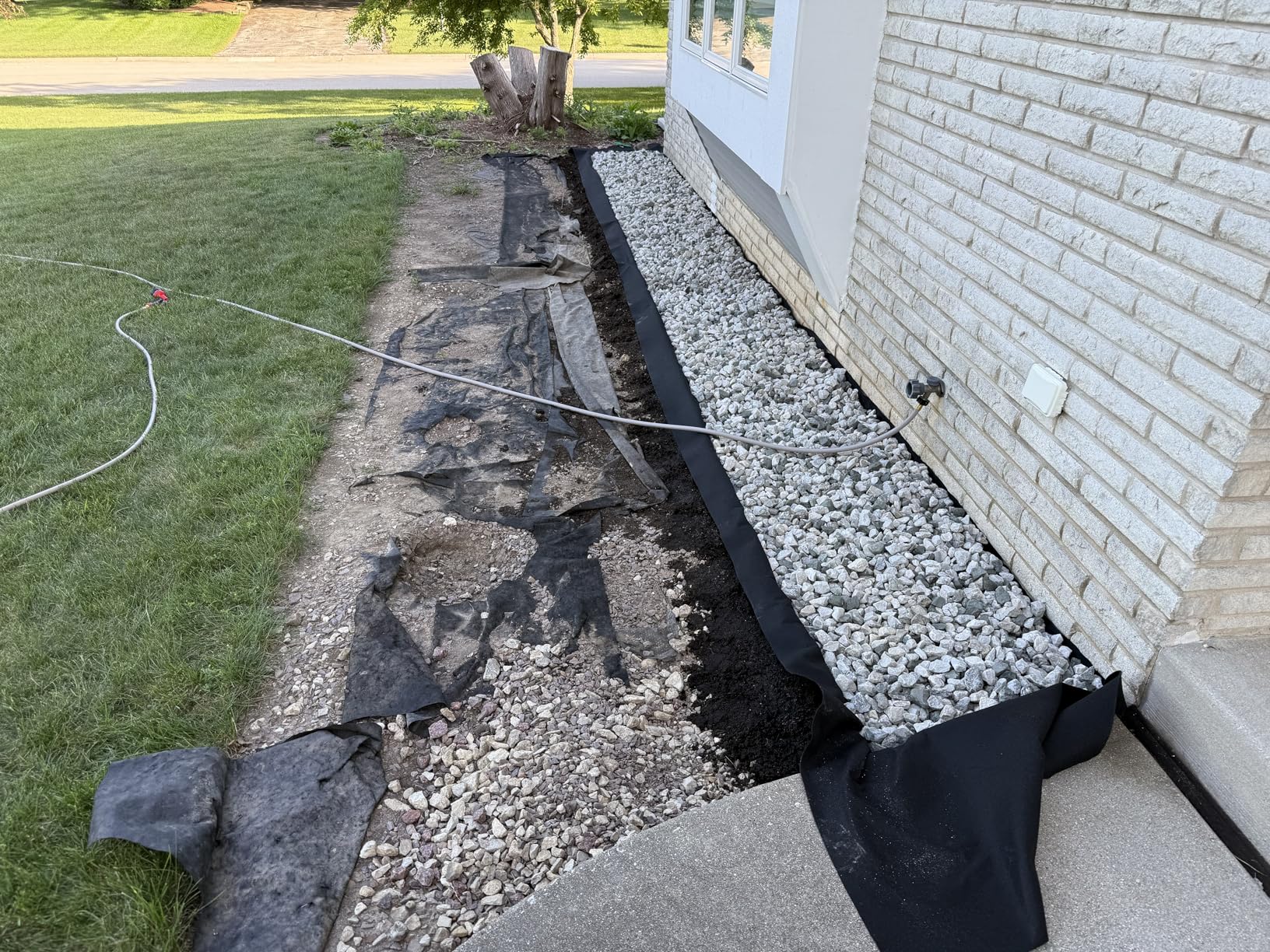 Super Geotextile 4, 6, 8 oz Non Woven Fabric for Landscaping, French Drains, Underlayment, Erosion Control, Construction Projects - 4 oz (3X50) customer photo 2