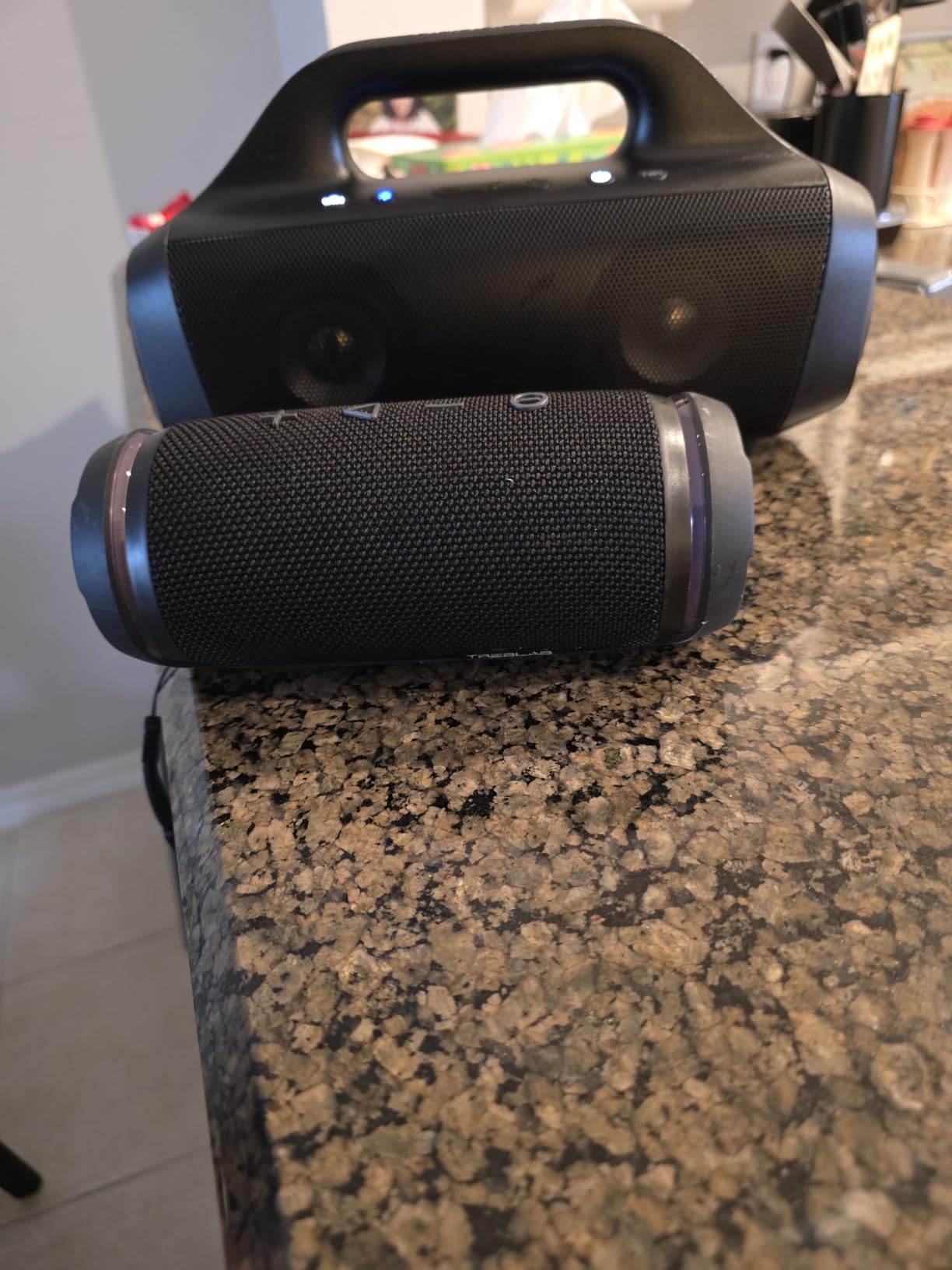Soundcore Anker Motion Boom Waterproof Bluetooth Speaker with Titanium Drivers, BassUp Technology, IPX7, 24H Playtime, App, Built-in Handle, Outdoor Speaker for Camping, Pool, Beach, Backyard customer photo 1