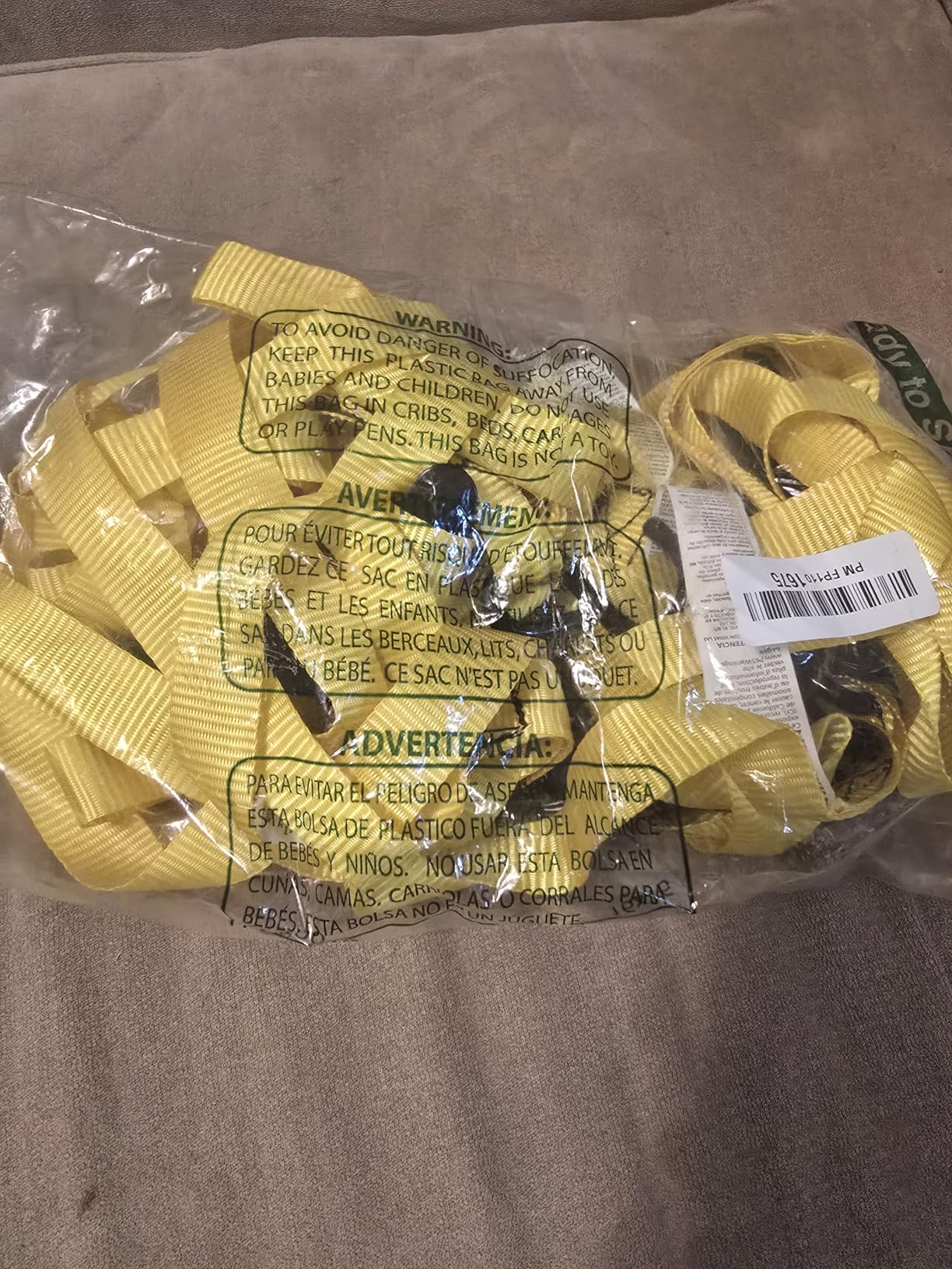 STANLEY S9500 Black/Yellow 1 inch x 10 ft Ratchet Straps - Light Cargo (300 lb Working Load / 900 lb Break Strength), 4 Pack customer photo 2
