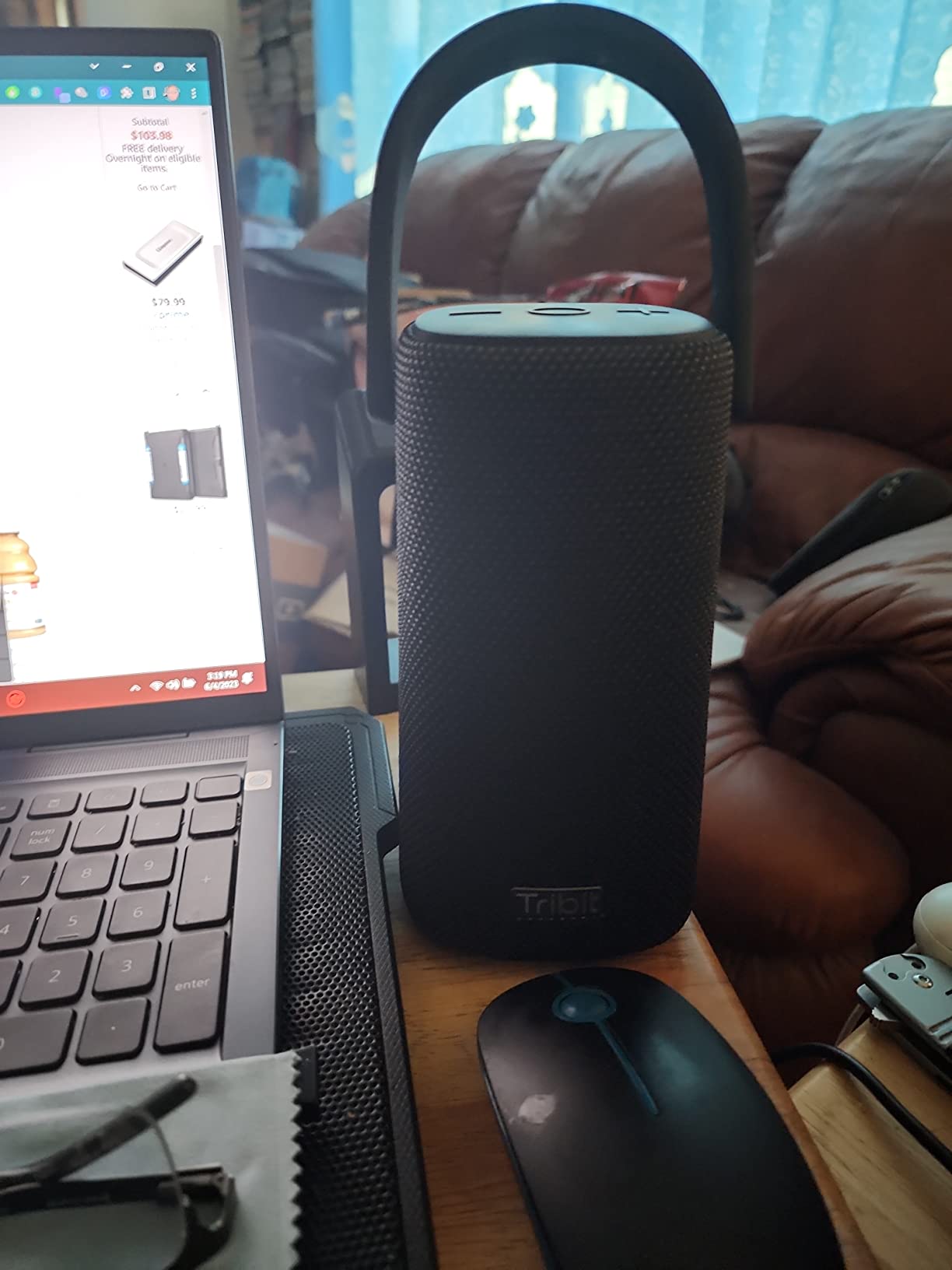 Tribit StormBox Pro Portable Bluetooth Speaker with High Fidelity 360 Sound, Bluetooth 5.3, 3 Drivers with 2 Passive Radiators, Built-in XBass, 24H Playtime, IP67 Waterproof for Outdoors customer photo 1