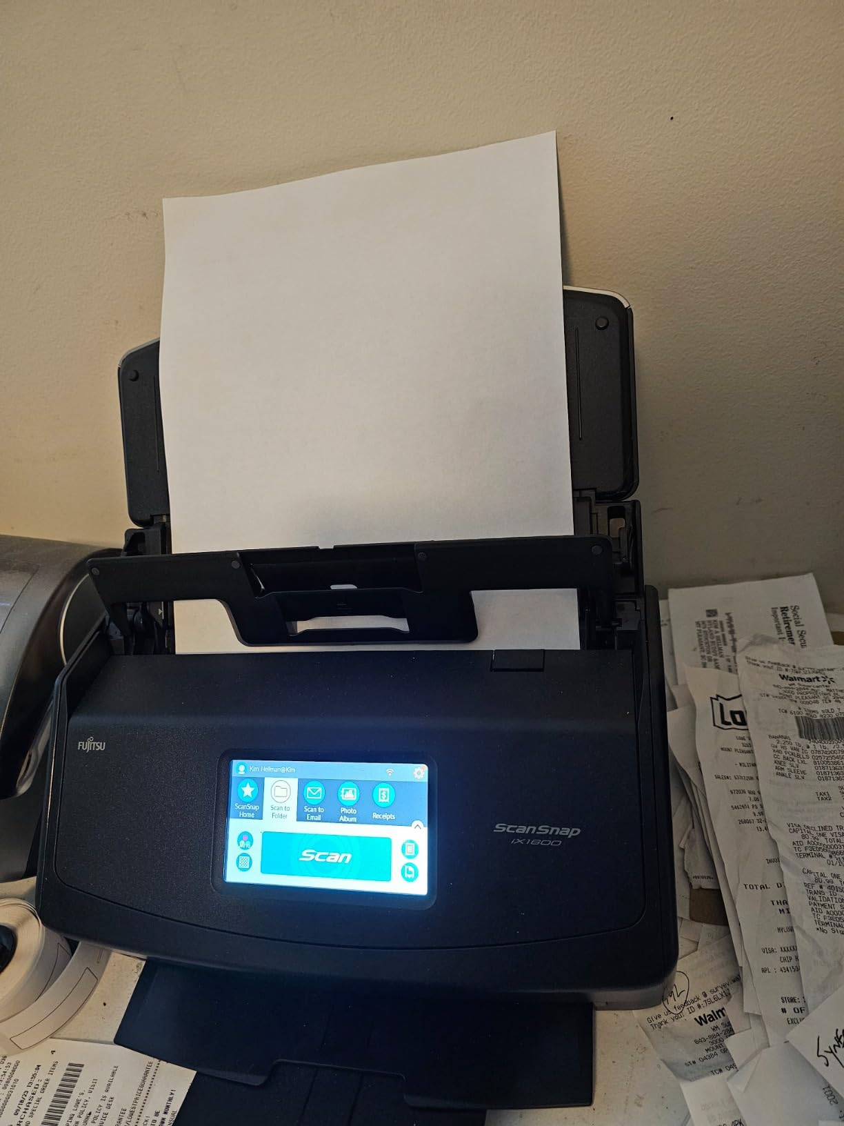 ScanSnap iX1600 Wireless or USB High-Speed Cloud Enabled Document, Photo & Receipt Scanner with Large Touchscreen and Auto Document Feeder for Mac or PC customer photo 2