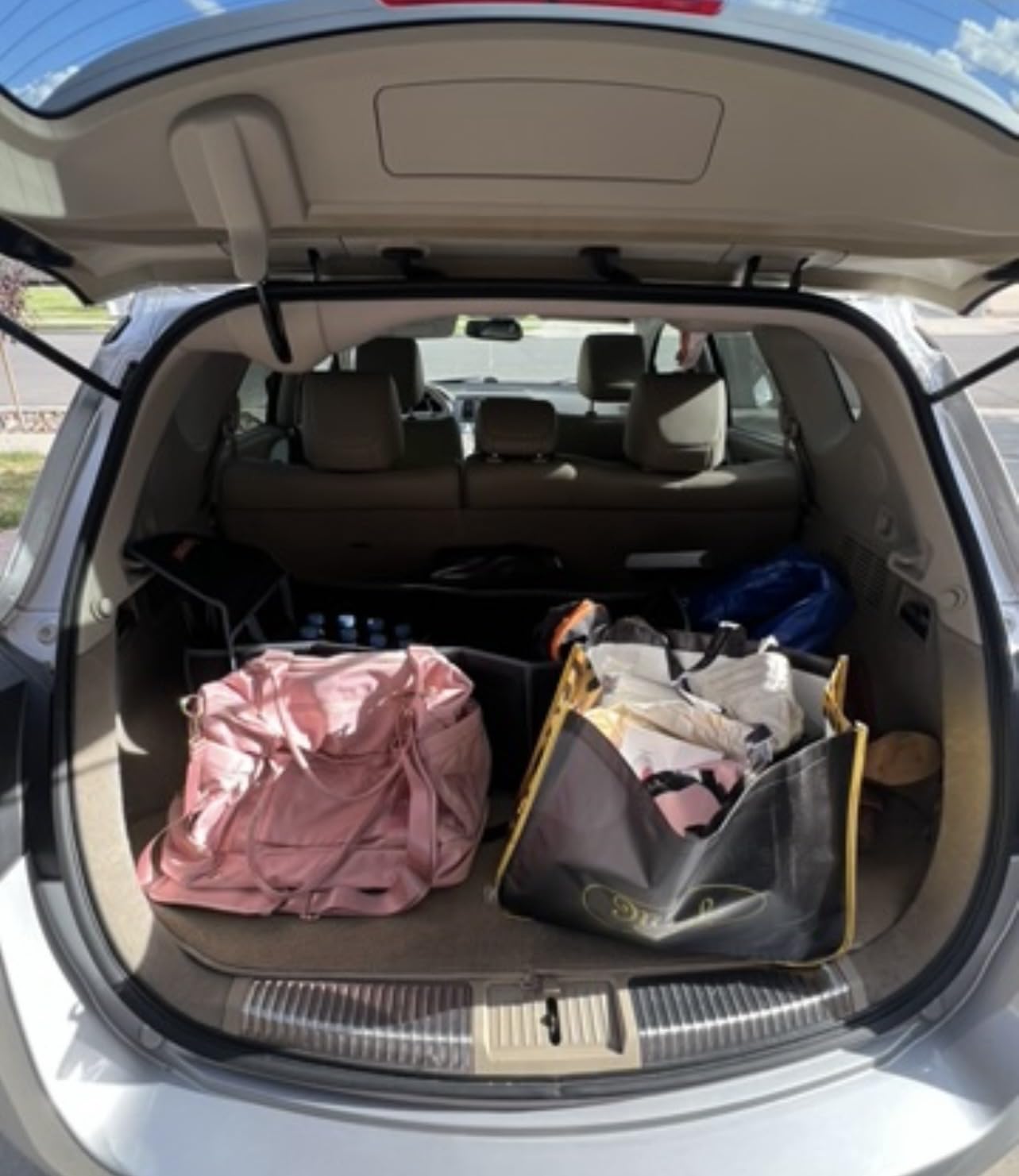 Large Trunk Organizer with Portable Leakproof Cooler Bag, Foldable Cover, Adjustable Securing Straps, Collapsible Trunk Organizer for Suv Car Truck Sedan (4-in-1 with Cooler) customer photo 1
