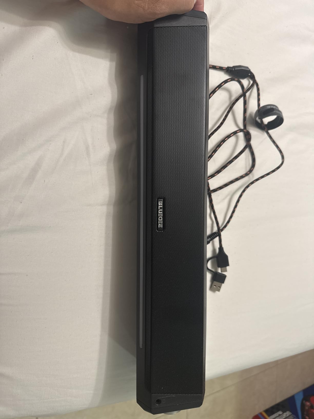 BLUEDEE Computer Speakers for Desktop PC, Computer Sound bar, HiFi Stereo Speakers for Computer Desktop, Bluetooth 5.0 and 3.5mm Aux-in PC Soundbar, USB/USB C Powered Gaming Speakers for pc, Laptop customer photo 2