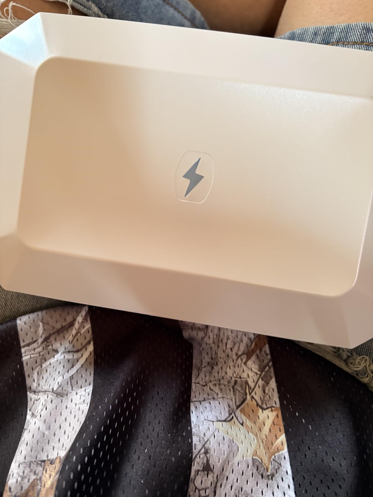 PhoneSoap Basic Cell Phone UV Light Sanitizer Box | Patented and Clinically Proven 360 Degree UV Light Sanitizer | (White) customer photo 2