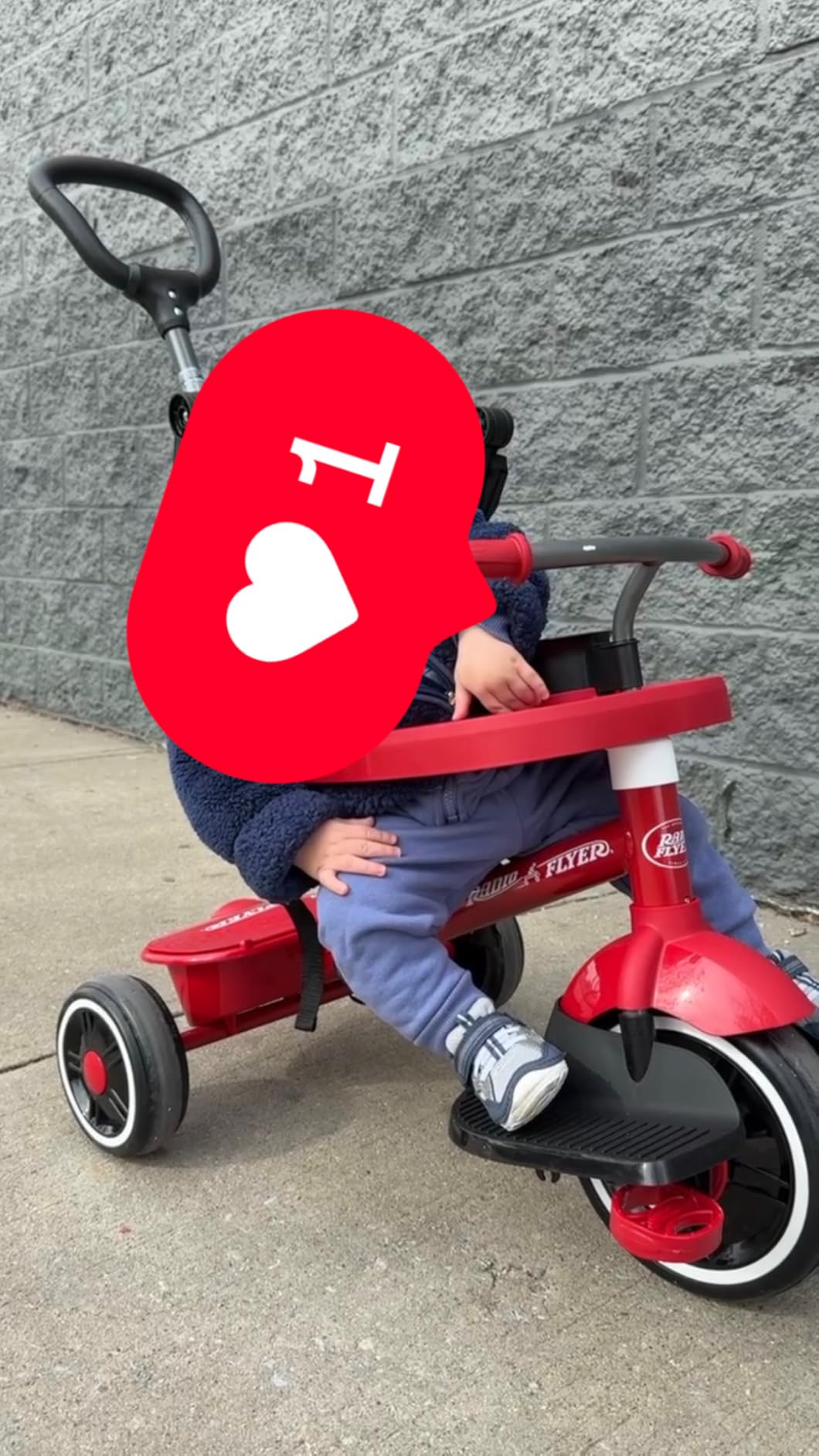 Radio Flyer 4-in-1 Pedal & Push Stroll 'N Trike, Ages 1-5, Toddler Tricycle & Stroller, High-Density Foam Tires, Parent Push Handle, UV Canopy, Removable Tray, Headrest & Seatbelt customer photo 1