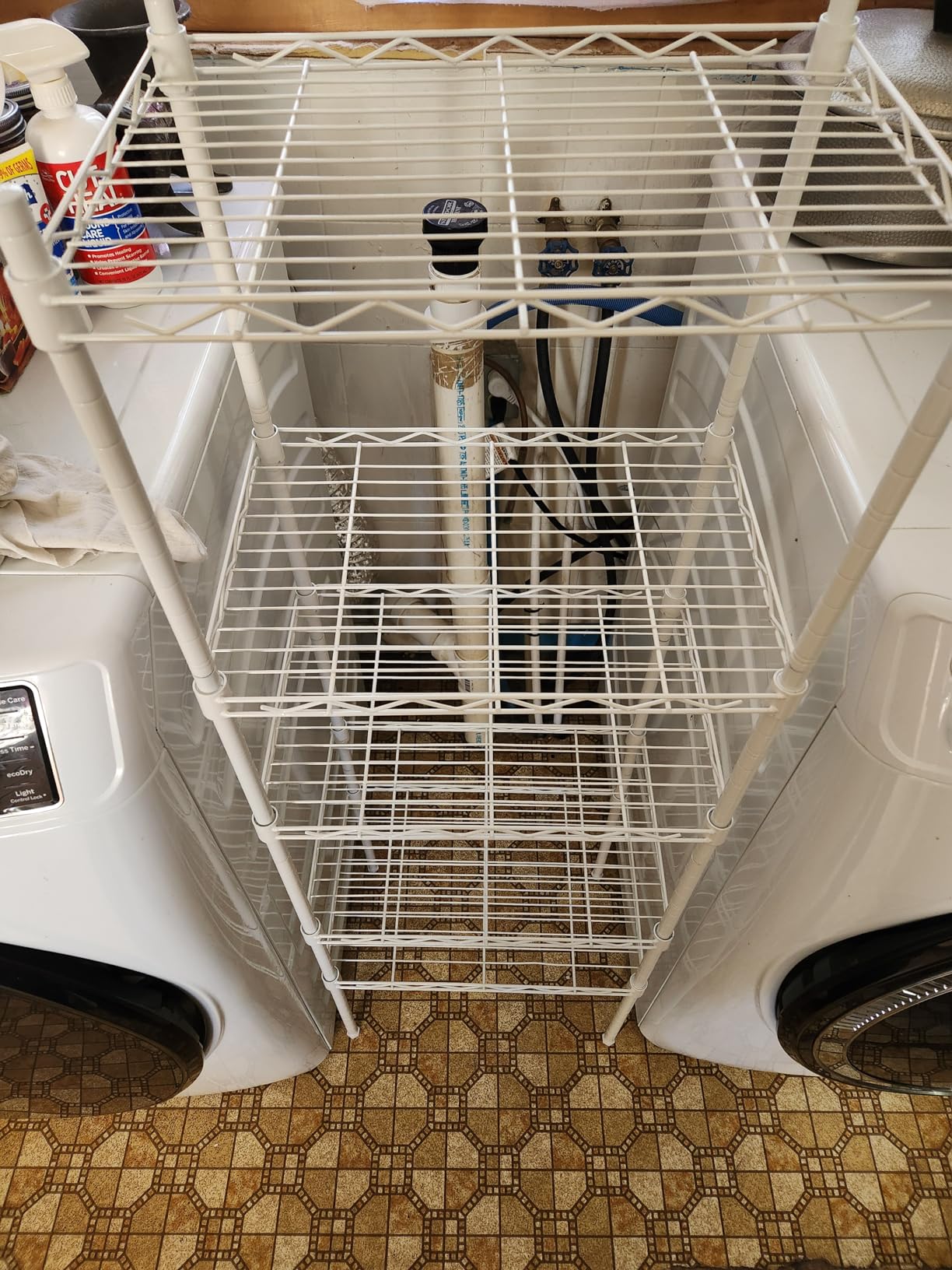 REGILLER 5-Wire Shelving Metal Storage Rack Adjustable Shelves, 11.8