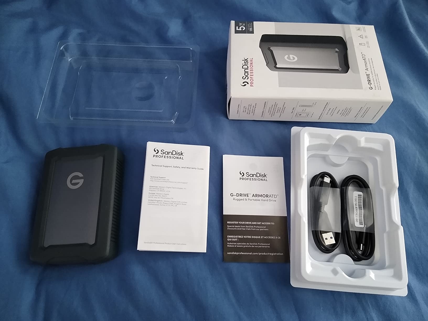SanDisk Professional 5TB G-DRIVE ArmorATD - Rugged, Durable Portable External Hard Drive HDD, USB-C, USB 3.2 Gen 1 - SDPH81G-005T-GBAND customer photo 2