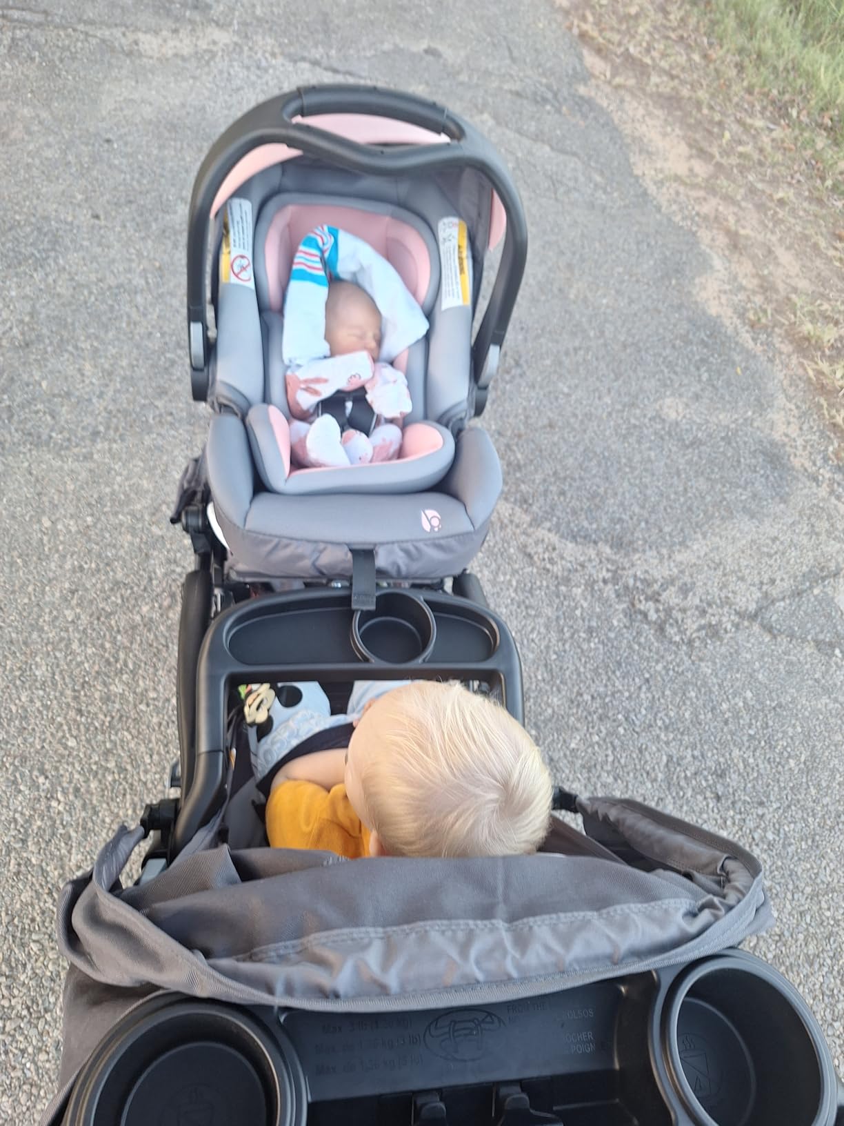 Baby Trend Sit N' Stand Double Stroller, Desert Blue customer photo 2