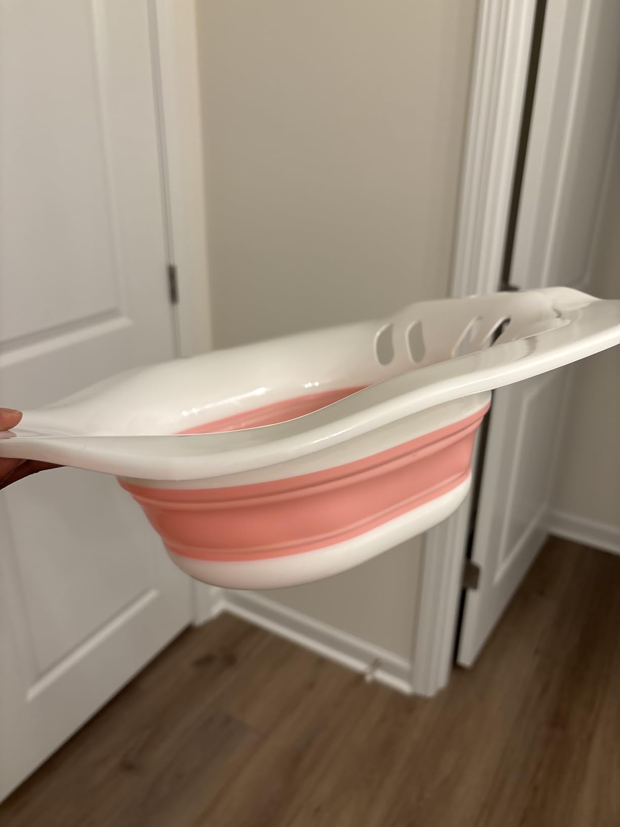 Fivona Sitz Bath for Toilet Seat Postpartum and Hemorrhoids Care - Yoni Steam Seat - Foldable Basin for Epsom Salt Soak - Portable Bidet BPA Free Temperature Resistant - Universal Fit - Blue customer photo 2