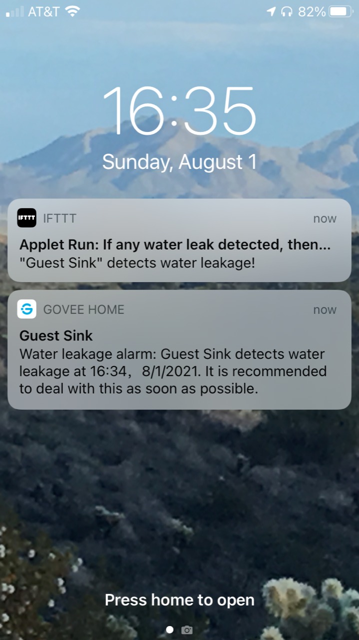 Govee WiFi Water Sensor 2 Pack, Smart Water Leak Detector, 100dB Adjustable Alarm customer photo 1