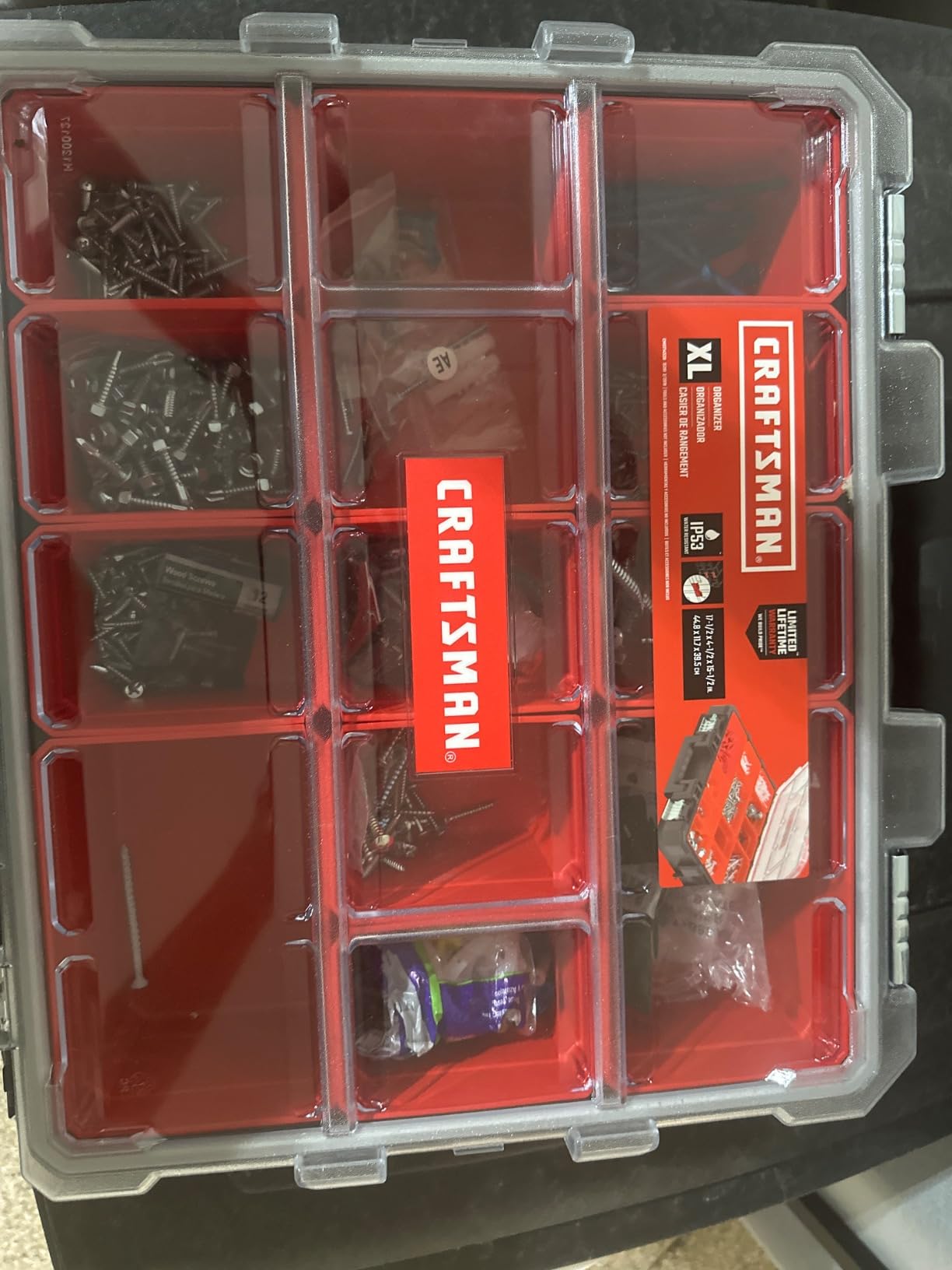 CRAFTSMAN Tool Box Organizer, Heavy Duty, Removable Compartments For Small Parts (CMST14520) customer photo 1