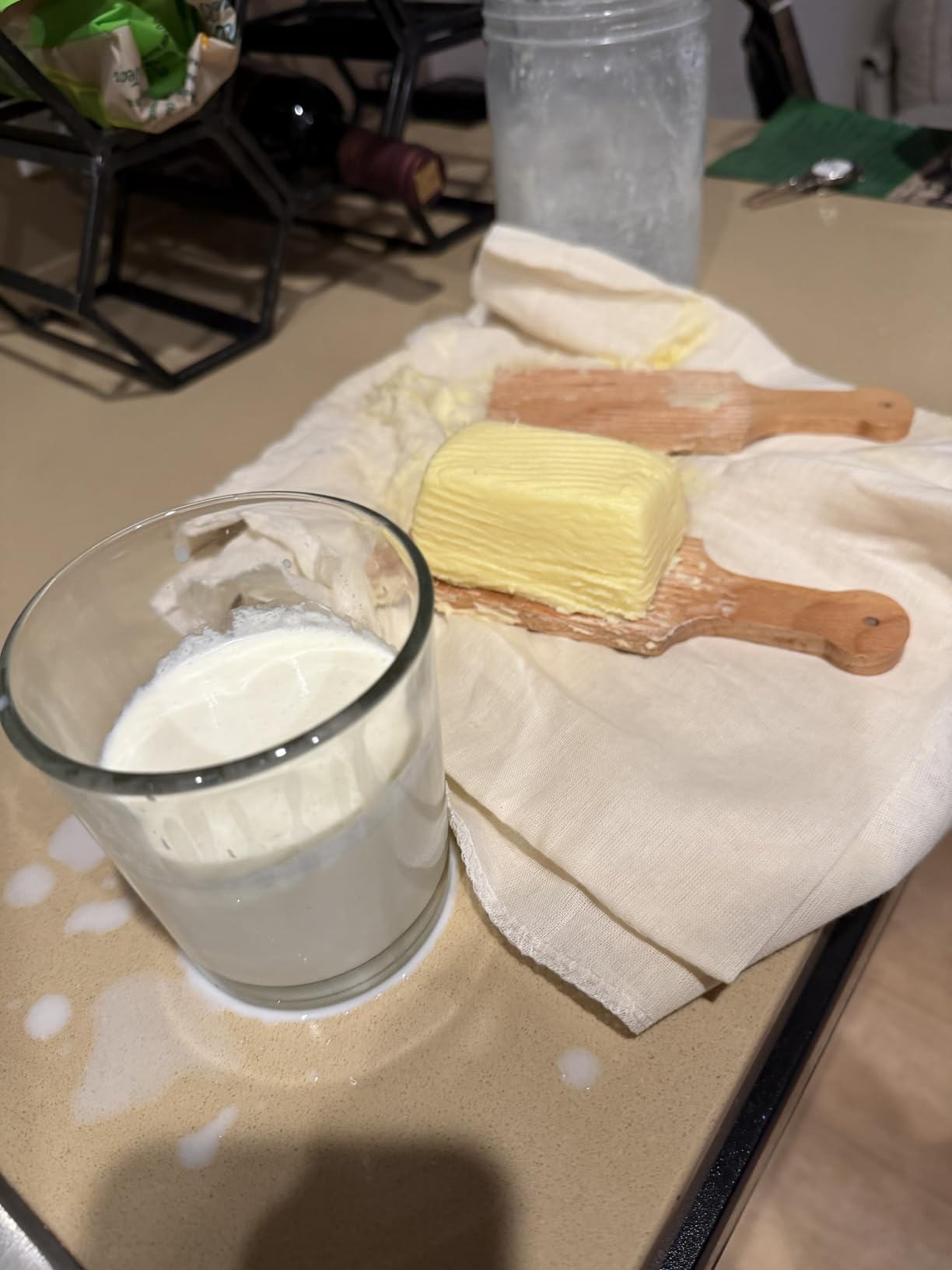 Dazey Butter Churn - Hand Crank Butter Churner- Manual Butter Maker- Beech Wood BUTTER PADDLES INCLUDED customer photo 1