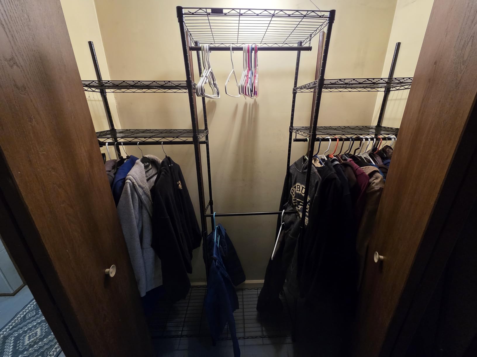 VIPEK V5 Heavy Duty Clothes Rack, Portable Closet Wardrobe with 4 Hanging Rods & 8 Shelves, Freestanding Adjustable Garment Rack for Bedroom, Walk-in Closet, 890 lbs Capacity, Black customer photo 1