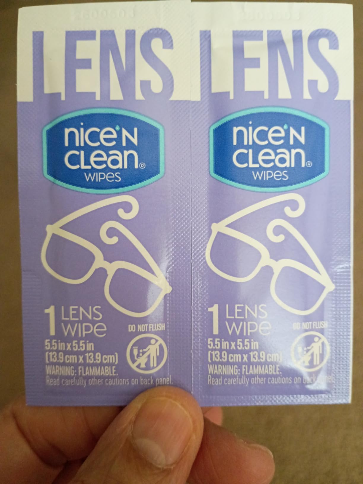 Nice 'n Clean SmudgeGuard Lens Cleaning Wipes (100 Total Wipes) | Pre-Moistened Individually Wrapped Wipes | Non-Scratching & Non-Streaking | Safe for Eyeglasses, Goggles, & Camera Lens customer photo 1