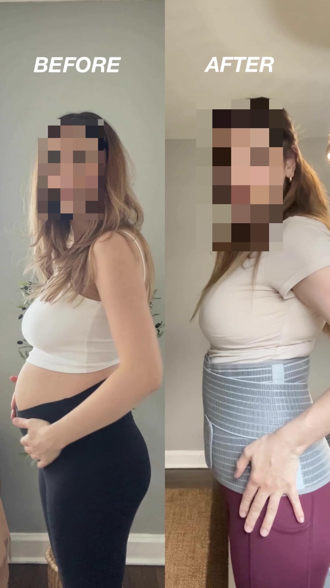 Mamaway SSnugFit Postpartum Belly Band - Ultra-Breathable, Contoured C-section Belly Binder, Postnatal Girdle for Abdominal Support & Back Pain Relief, Made with Soft, Skin-Friendly Fabric customer photo 1