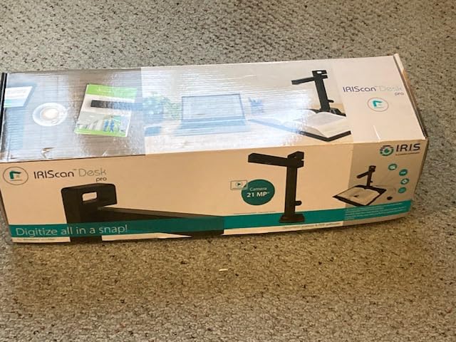 IRIScan Desk 6 Pro Professional Color Document, Book Scanner, Auto-Flatten & Deskew, 21MP, Capture 11x17in, 136 Languages OCR, Text to Speech, PDF/Search, PDF/Word/Tiff/Excel, Video Distance Learning, Win&Mac customer photo 1