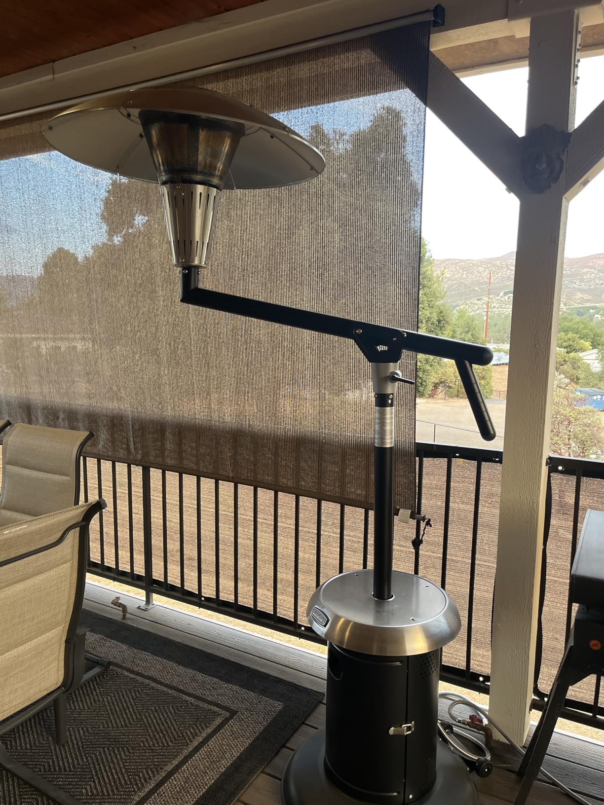 Cuisinart Perfect Position Propane Patio Heater, 38,200 BTU Powerful Directional Stainless Steel Outdoor Heater with Hidden Tank and Drink Table, Swivel Arm customer photo 2