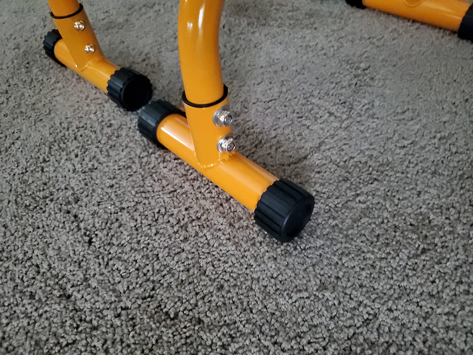 Push Up Bar, Parallettes Bars For L-sit & Dip, Heavy-Duty No Wobbling Parallel Bars Stand For Handstands, Full Planche, Calisthenics, 9.5in High Workout Stands for Home Fitness Training customer photo 1