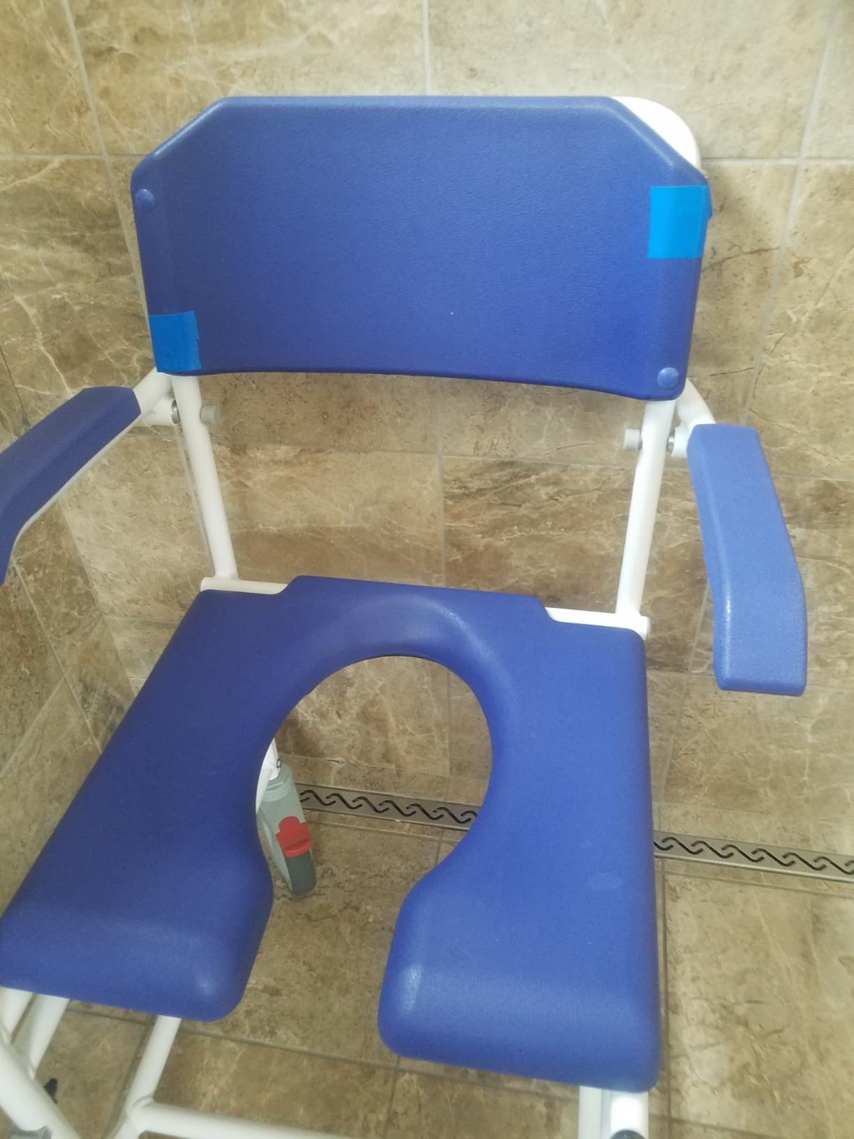 KMINA Shower Chair with Wheels for Elderly (Version 2.0 Improved Brakes), Adjustable Commode Rolling Chair, Black, PRO Model customer photo 1