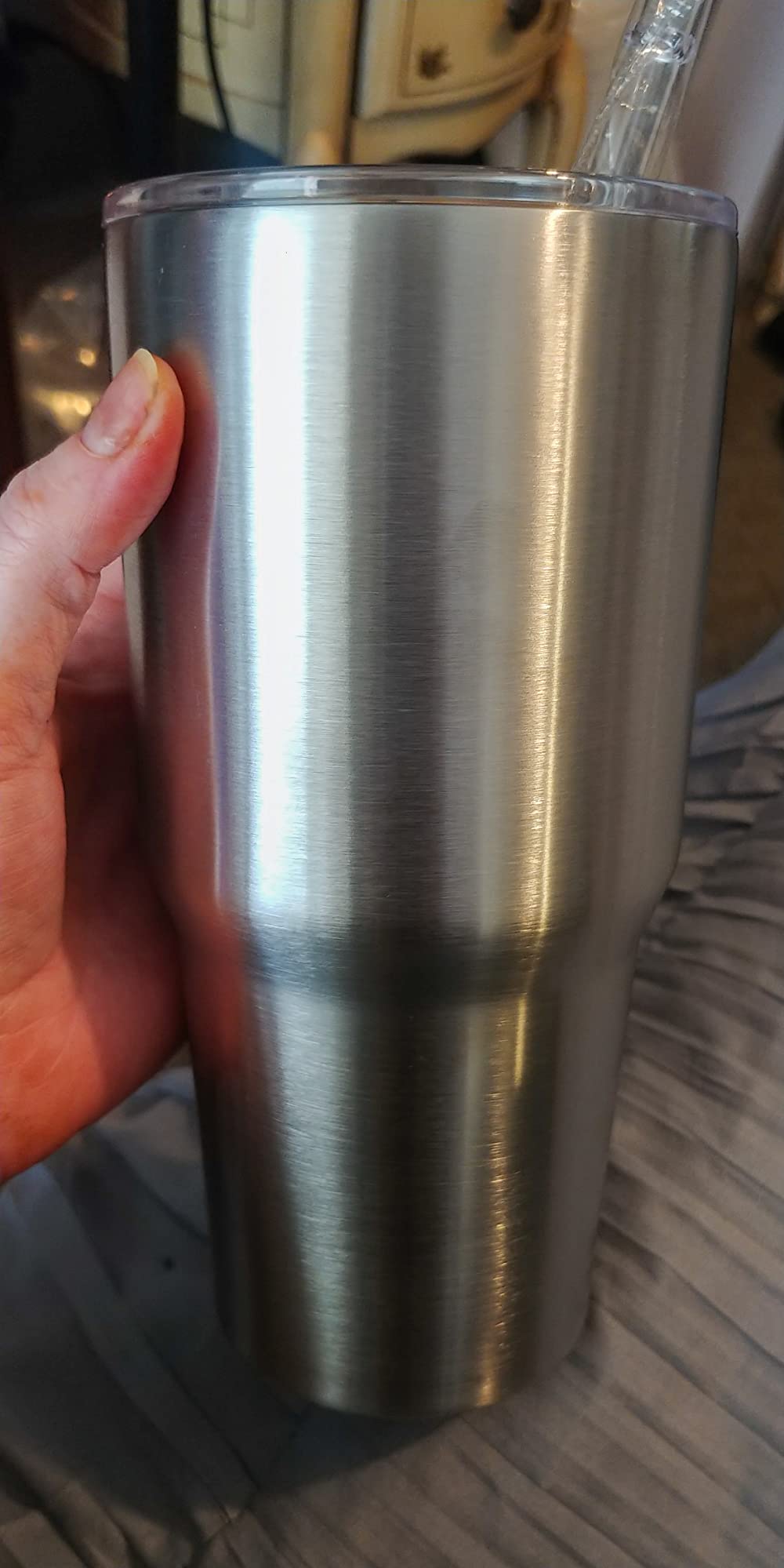 makerflo Silver 30 oz Stainless Steel Tumbler Pack of 25 with Lid & Straw | Craft-Ready for DIY Gifts & Personalization (Epoxy, UV DTF, Vinyl, and Laser Engraving) - Not for Sublimation customer photo 1