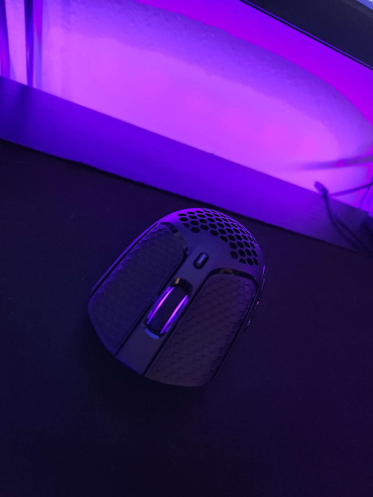 HyperX Pulsefire Haste - Wireless Gaming Mouse - Ultra Lightweight, 61g, 100 Hour Battery Life, 2.4Ghz Wireless, Honeycomb Shell, Hex Design, Up to 16000 DPI, 6 Programmable Buttons - Black, 4P5D7AA customer photo 2
