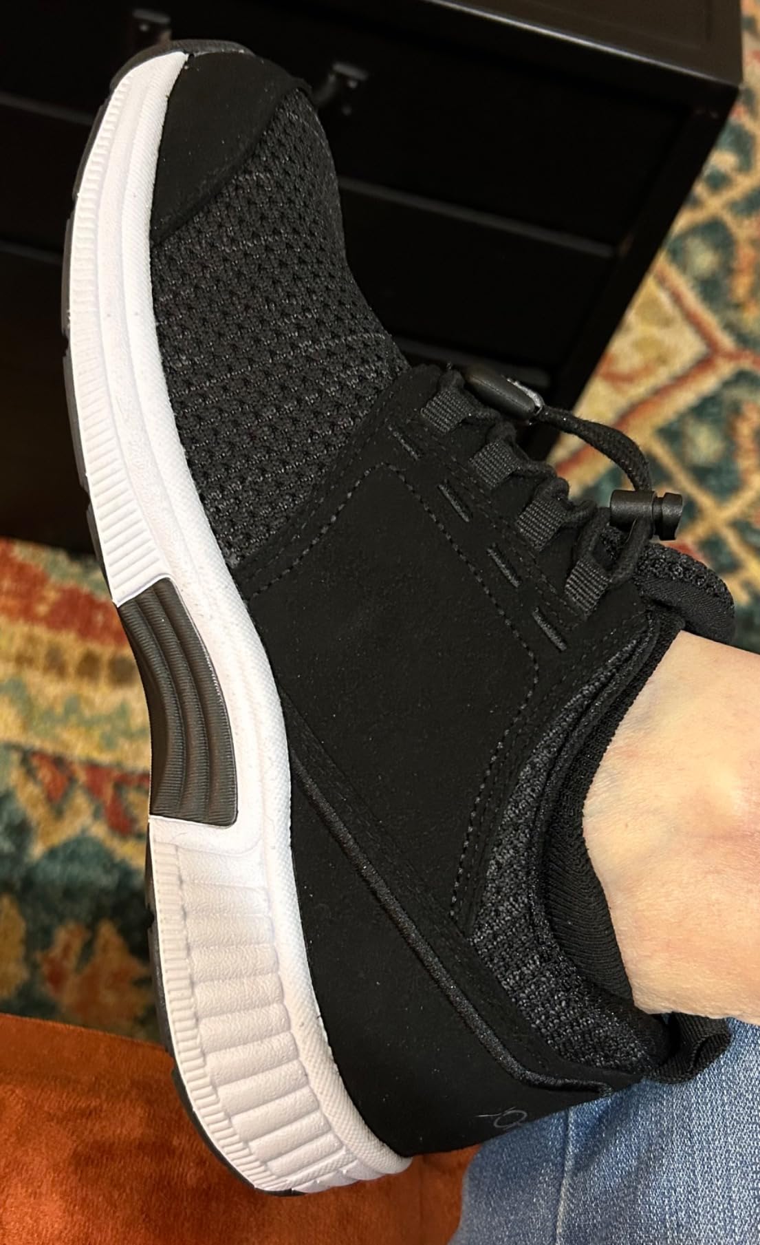 Orthofeet Women's Orthopedic Francis Stretch No-Tie Walking Sneaker customer photo 1