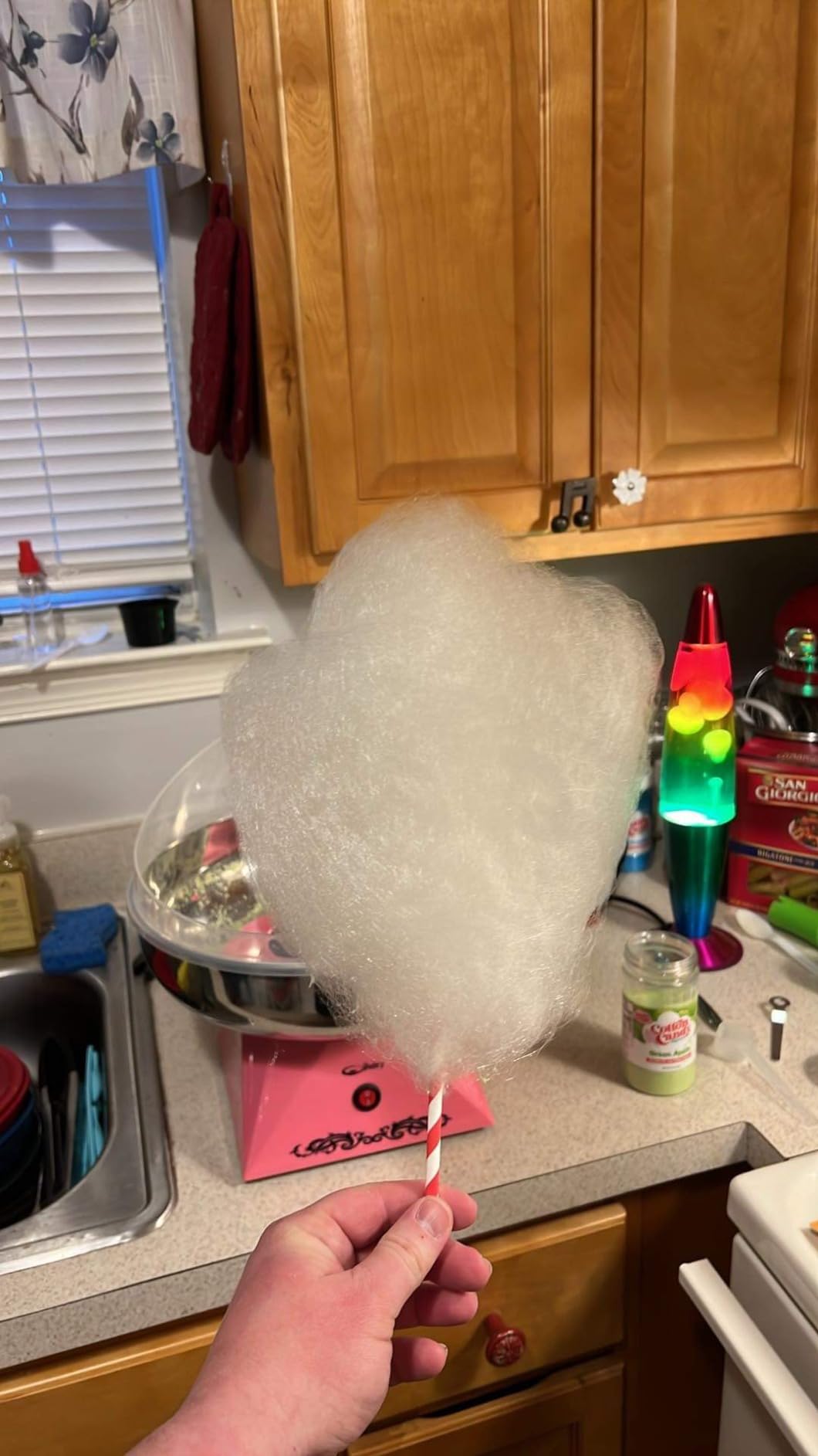 Cotton Candy Machine with Stainless Steel Bowl 2.0 - Cotton Candy Maker 10 Cones & Sugar Scoop - Household Cotton Candy Machine for Kids, Birthday Party - Use Floss Sugar, Hard Candy- By The Candery customer photo 2