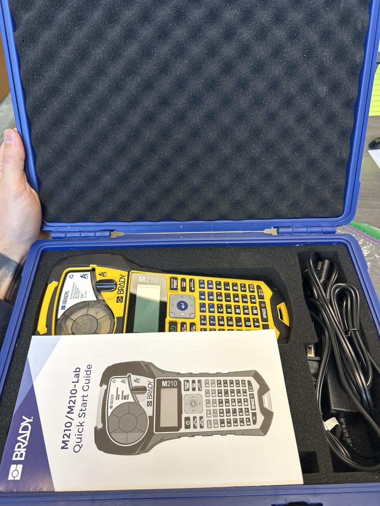 Brady M210 Portable Label Printer Kit (M210-KIT), Yellow/Black customer photo 1