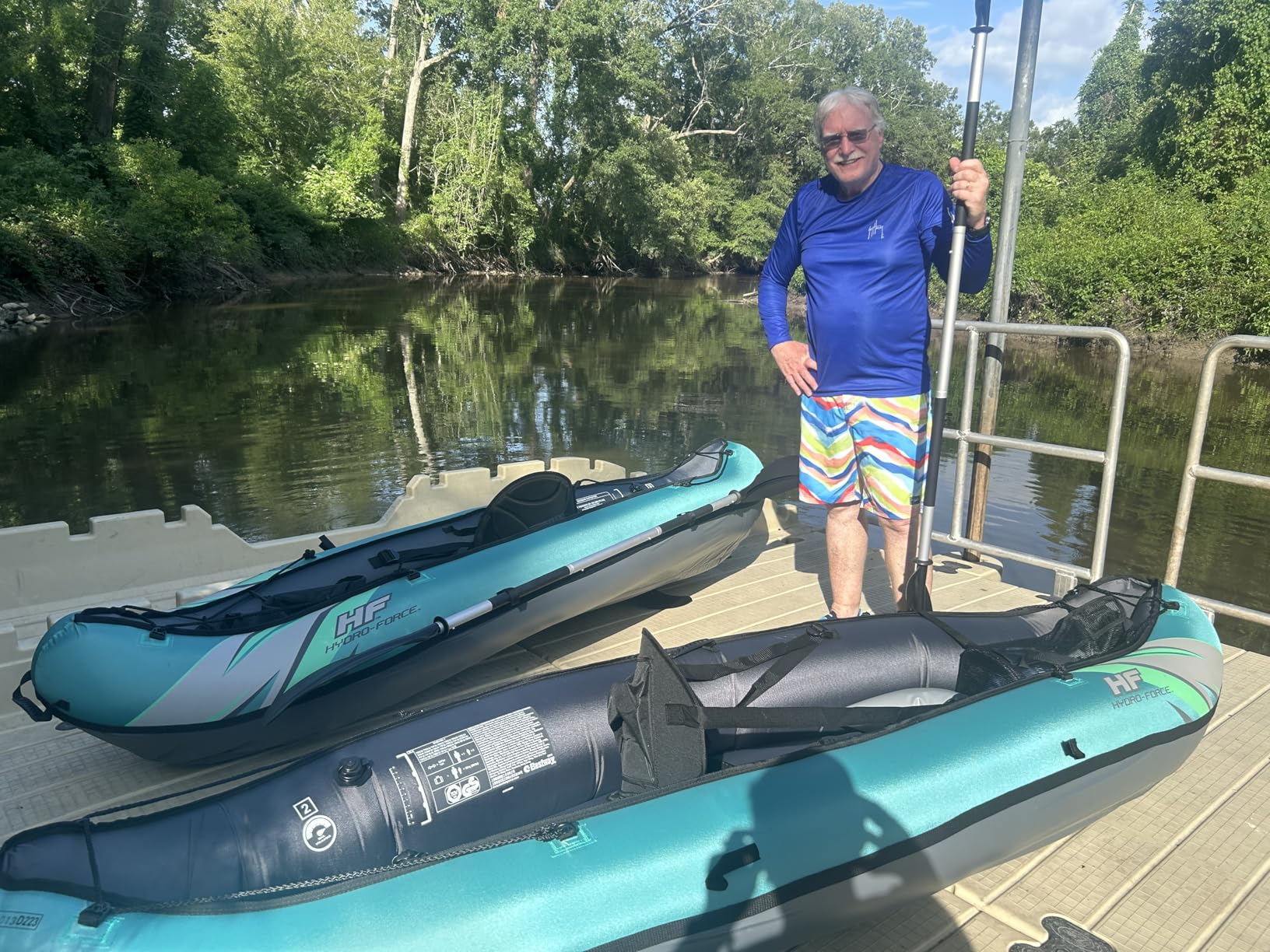Bestway Hydro Force Inflatable Kayak Set | Includes Seat, Paddle, Hand Pump, Storage Carry Bag customer photo 2