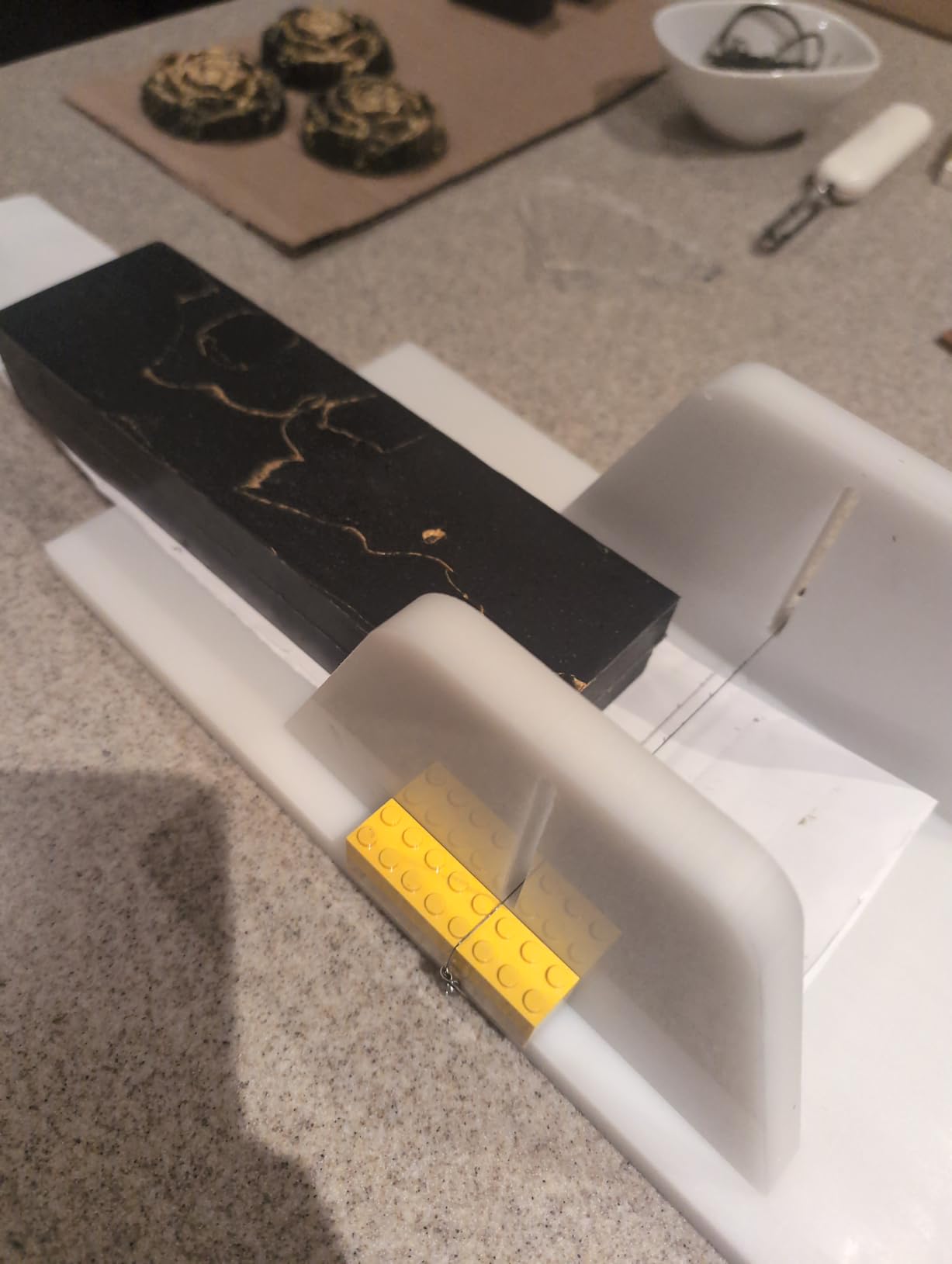 Adjustable Slab Soap Cutter, Acrylic Push Soap Cutter with Single Wire customer photo 1